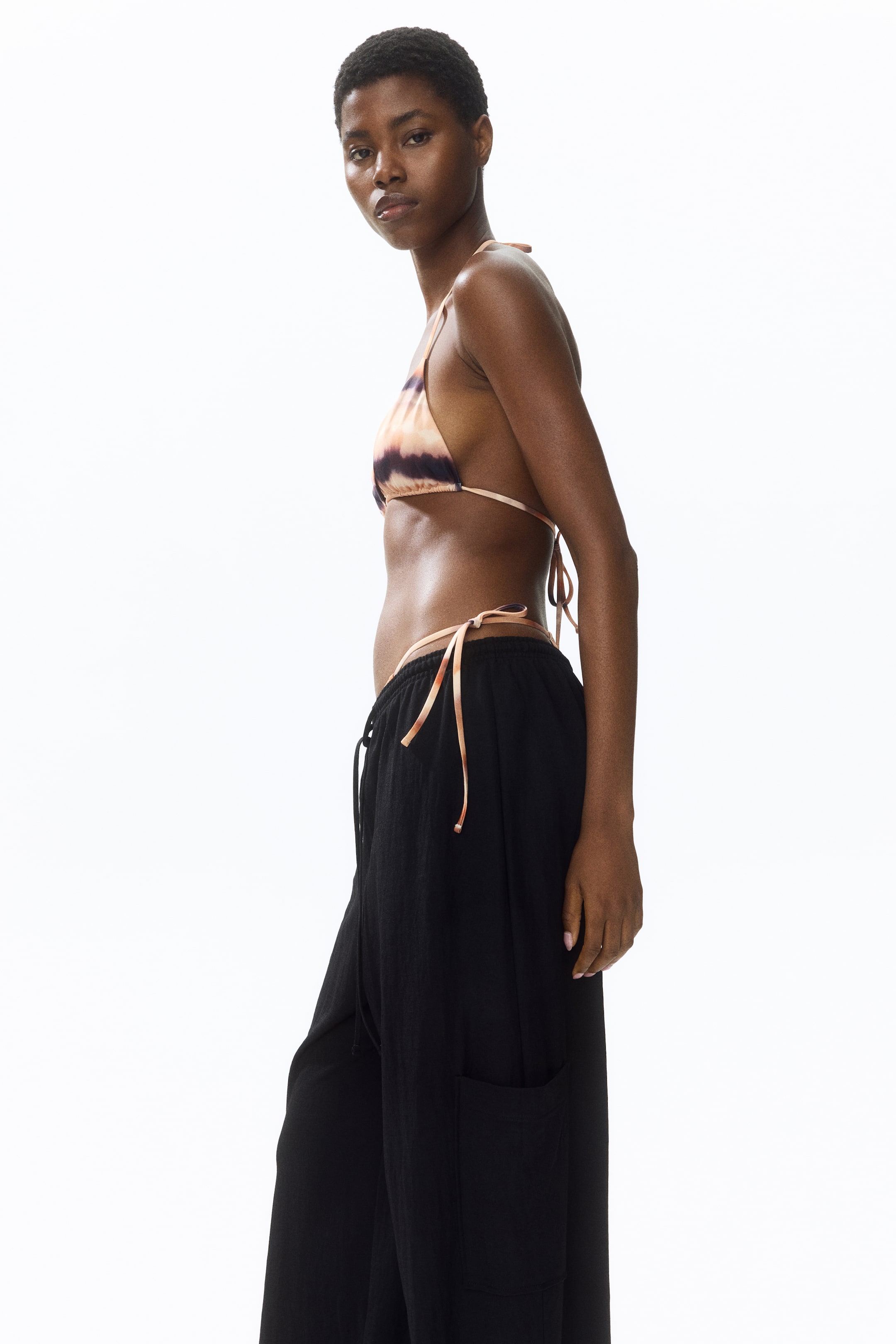 Pantalon cargo avec cordon de serrage