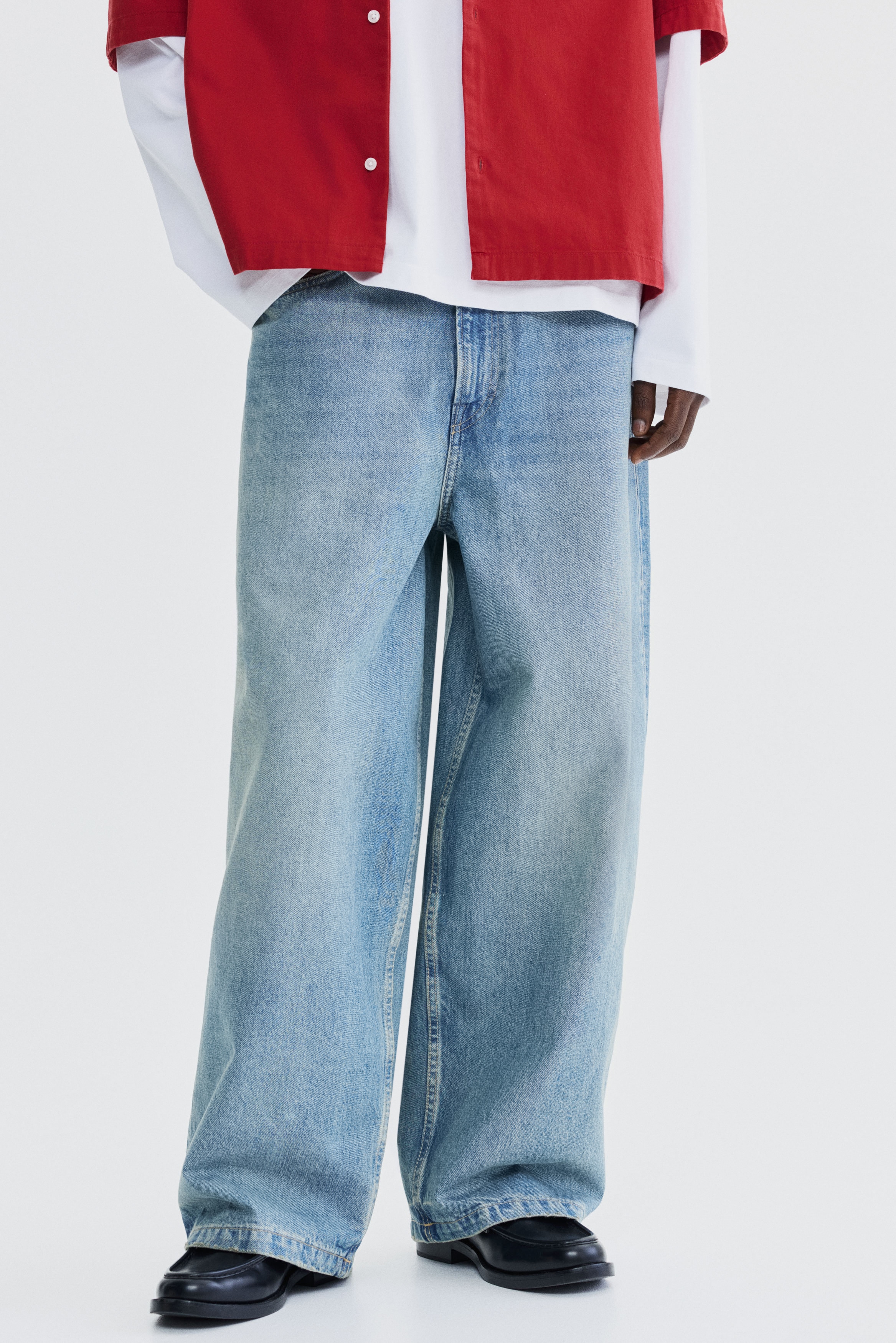 スーパーバギーデニム - デニムブルー - Men | H&M JP