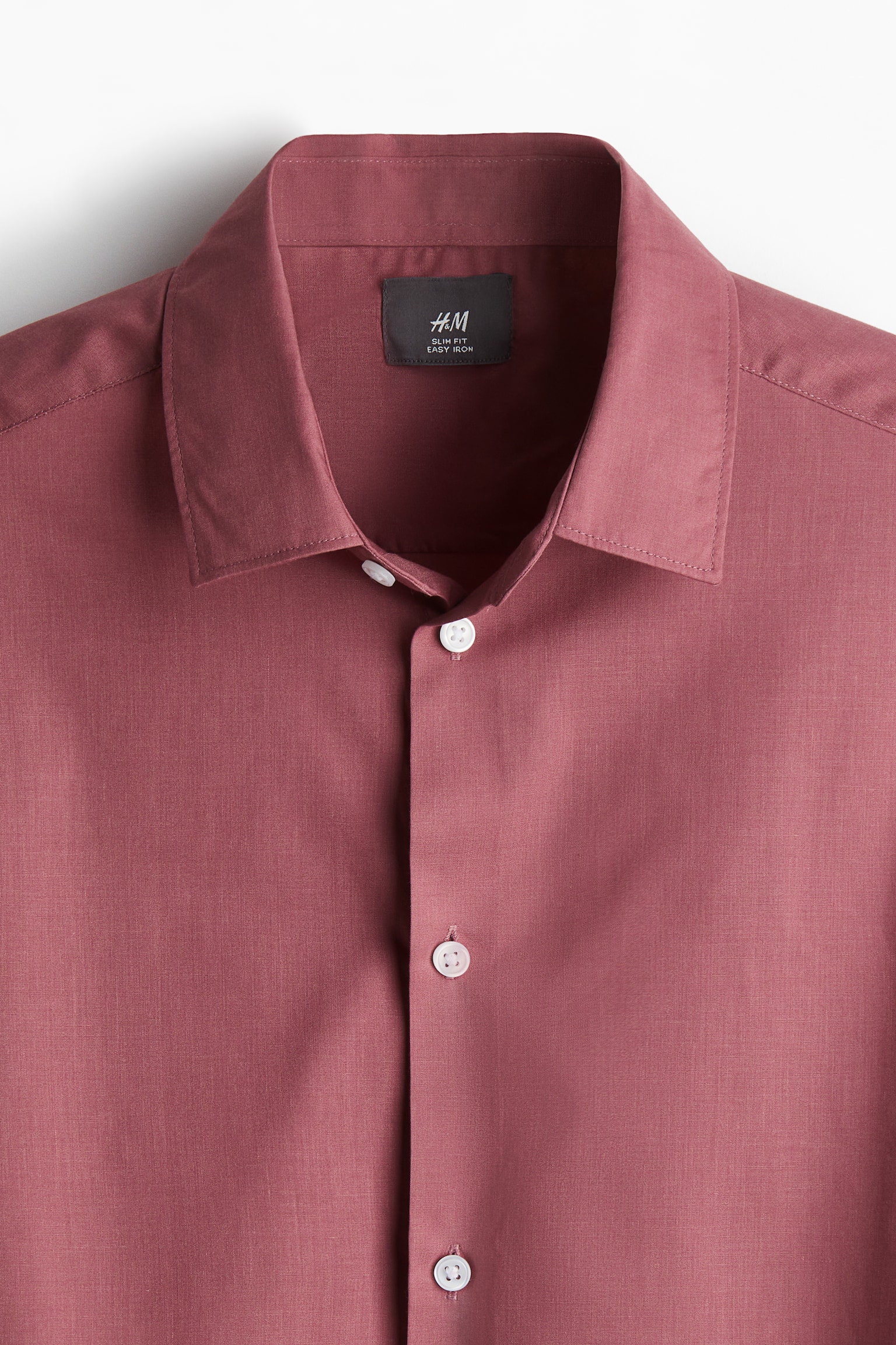 Slim Fit Easy-iron shirt - Raspberry red/White/Light blue/Blue/Light blue/Striped/Navy blue/Black/Dark grey - 3