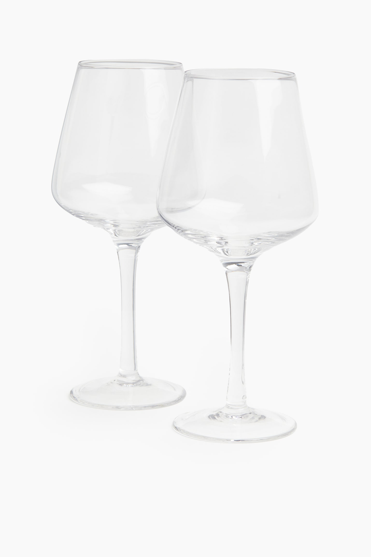 Lot de 2 verres à vin - Transparent/Gris foncé/Beige - 1