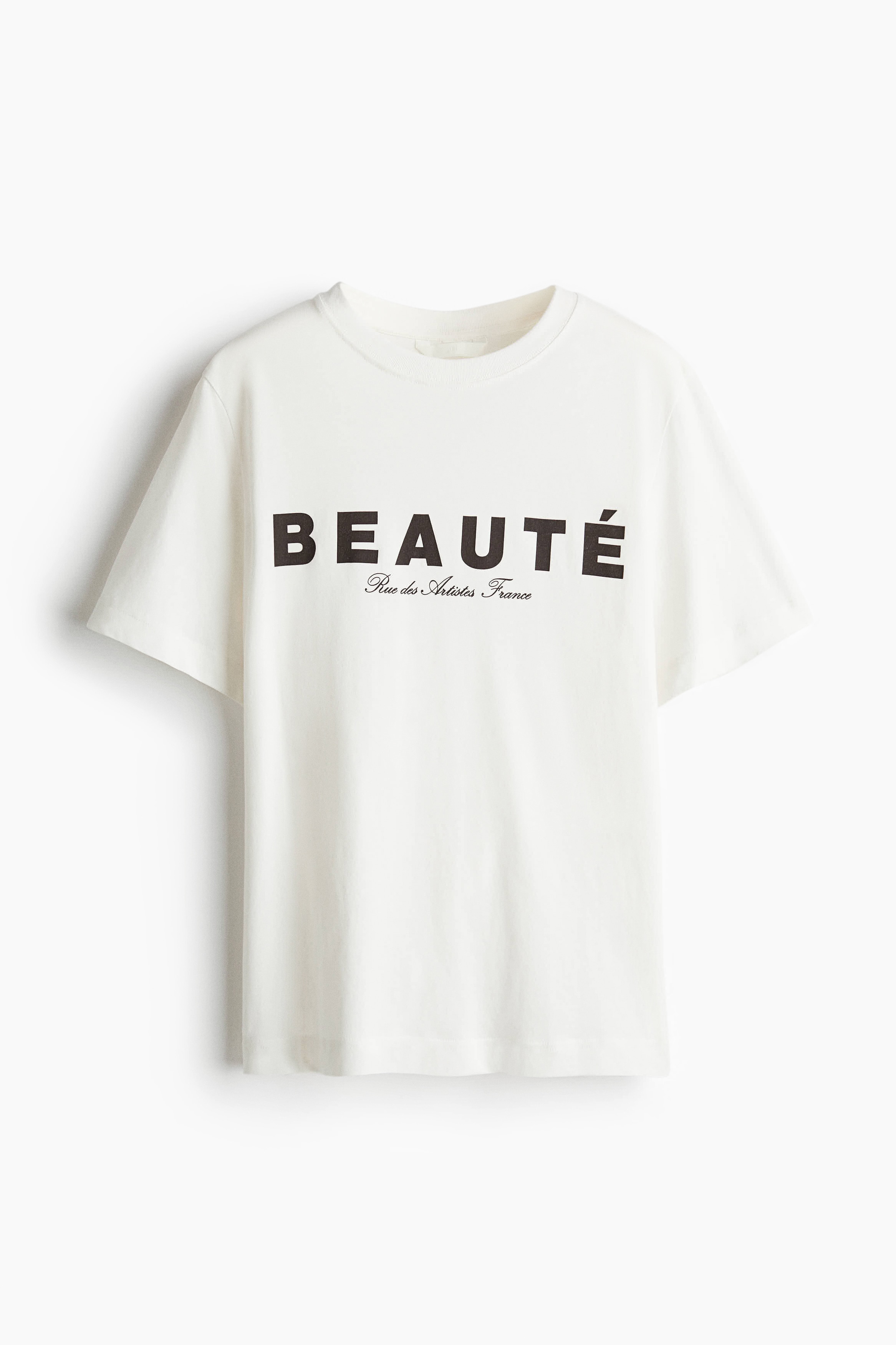 Printed T-shirt - White/Beauté/Red/Amalfi Coast/White/Le Marais/White/Le Maison/Black/Paris/White/San Sebastián/Dark red/Café Poésie/White/New York/Dark brown/Atelier/White/Café Poésie/Green/The Hamptons/White/La Poire/Red/Running Club/Dark brown/Croissant/Light beige/Coastal Oasis/Peach pink/Malibu Running Club/White/Fleuri/Dark grey/Cannes/White/Atelier Paris/White/Paris