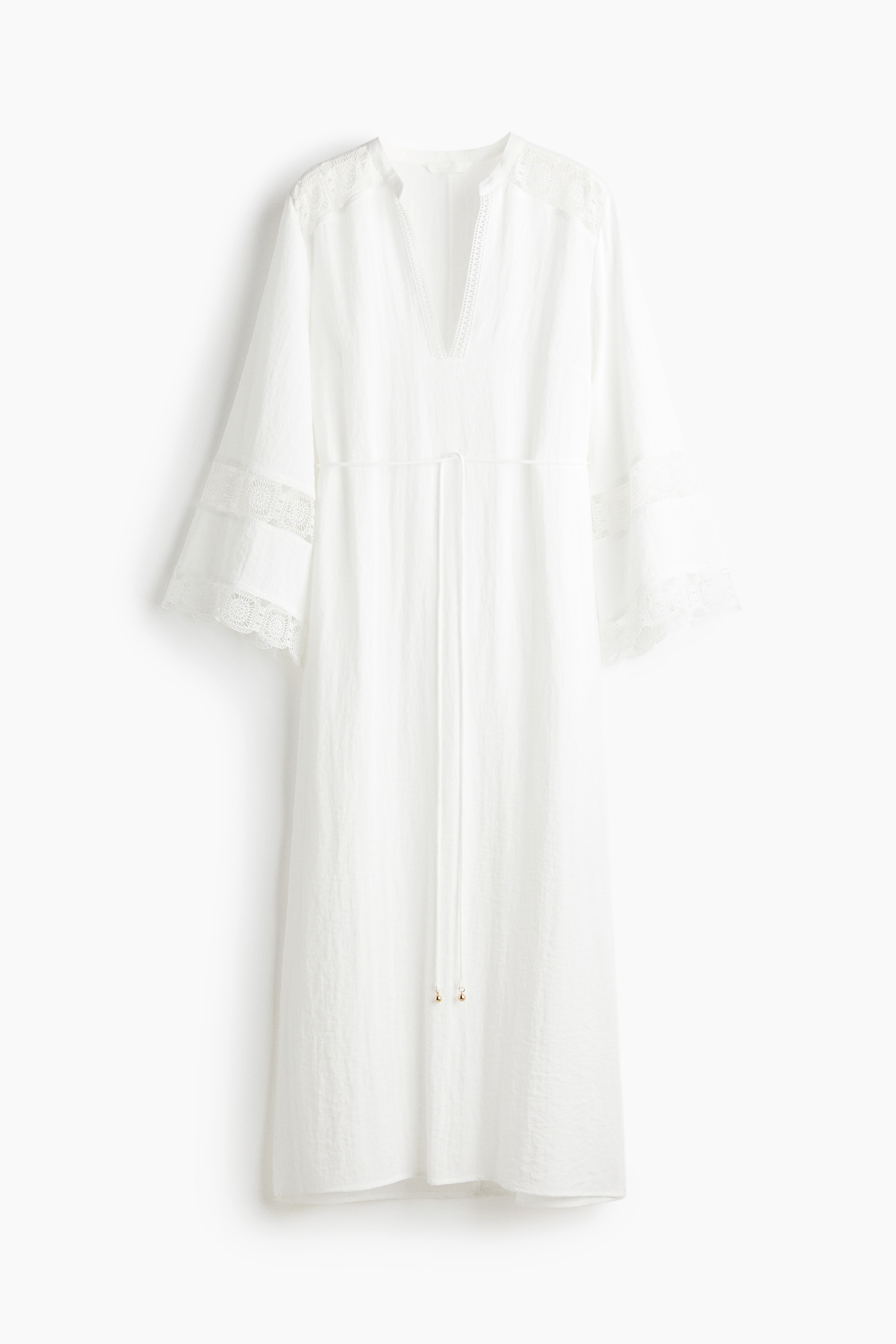 Sukienka z haftem - Biały