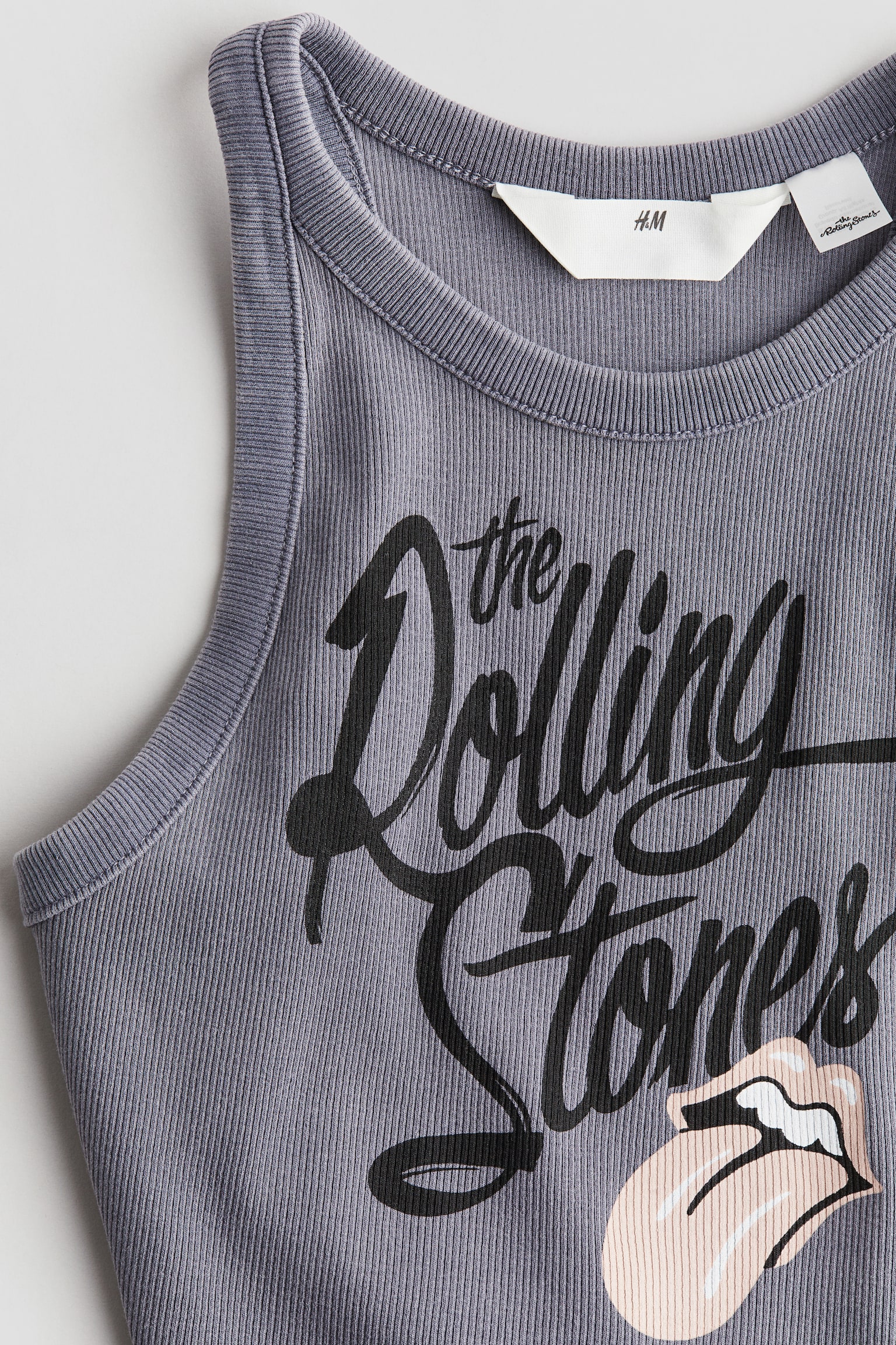 Ribbed vest top - Grey/The Rolling Stones/White/Badtz-Maru/Light beige/Care Bears/Dark grey/Hello Kitty/Light blue/Pokémon/White/Mean Girls/Light yellow/Lilo & Stitch - 2