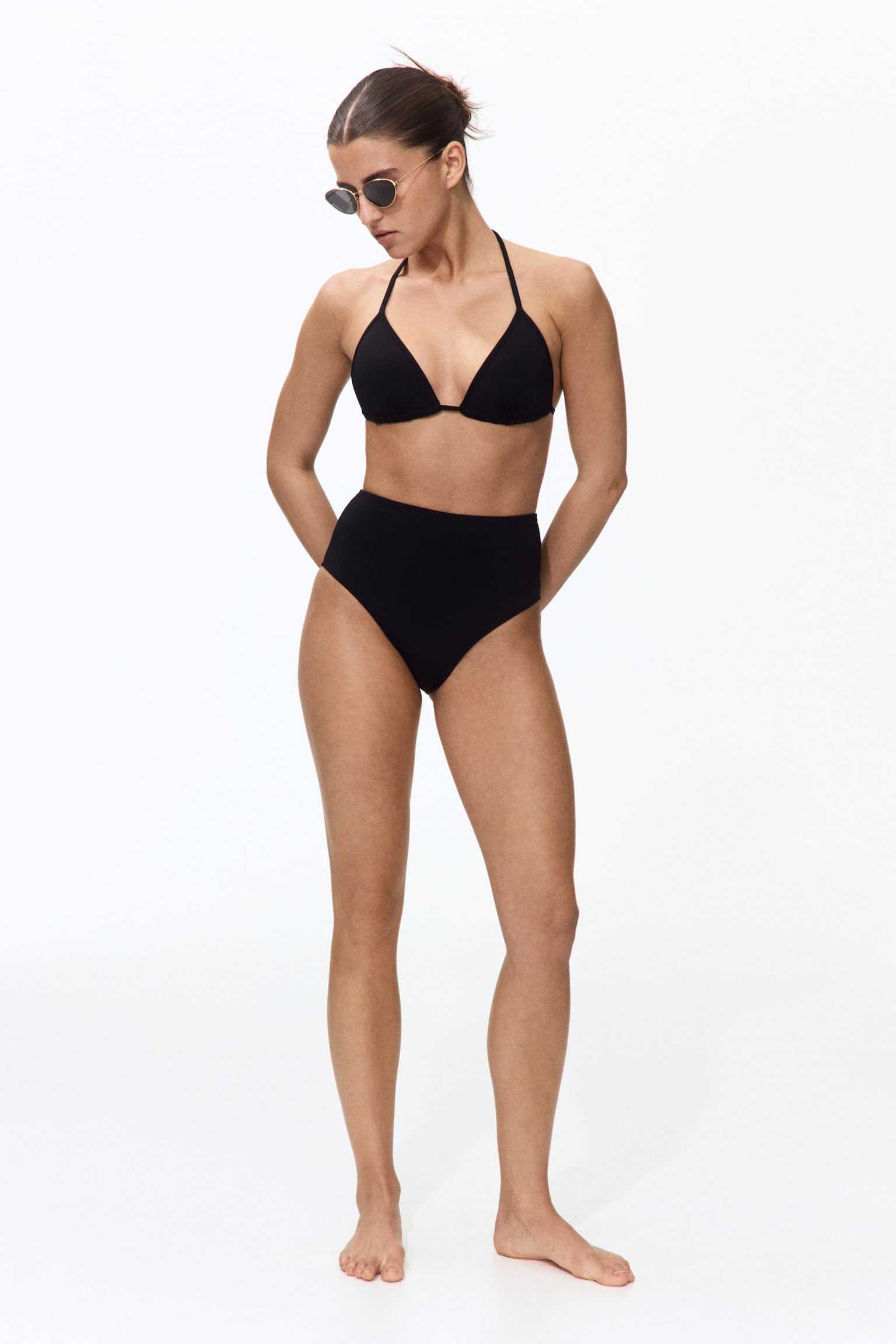 תחתוני ביקיני High Waist - Black - 5