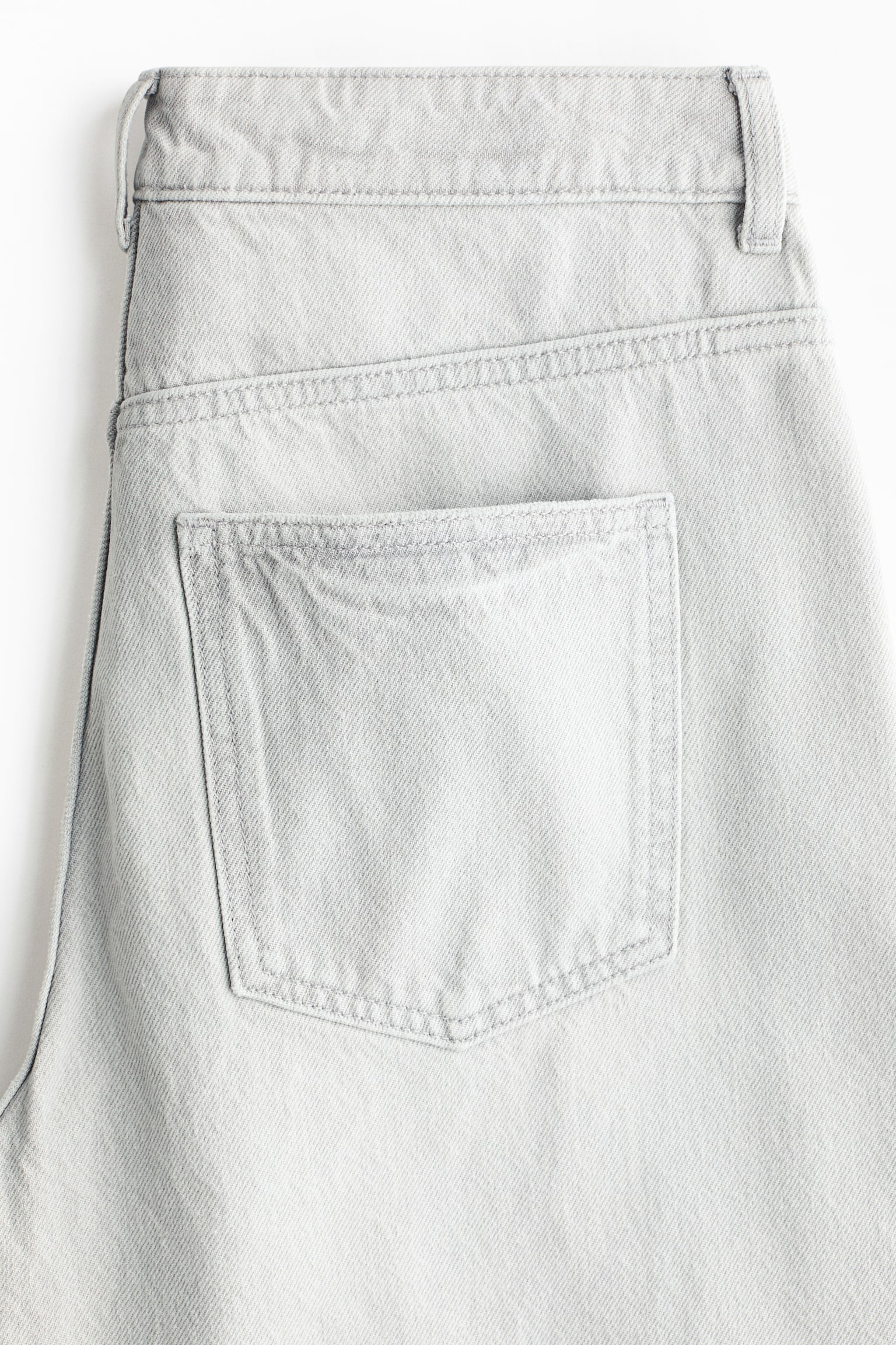 Barrel Leg High Waist Jeans - Lichtgrijs gemêleerd/Wit/Denimblauw/Washed zwart - 4