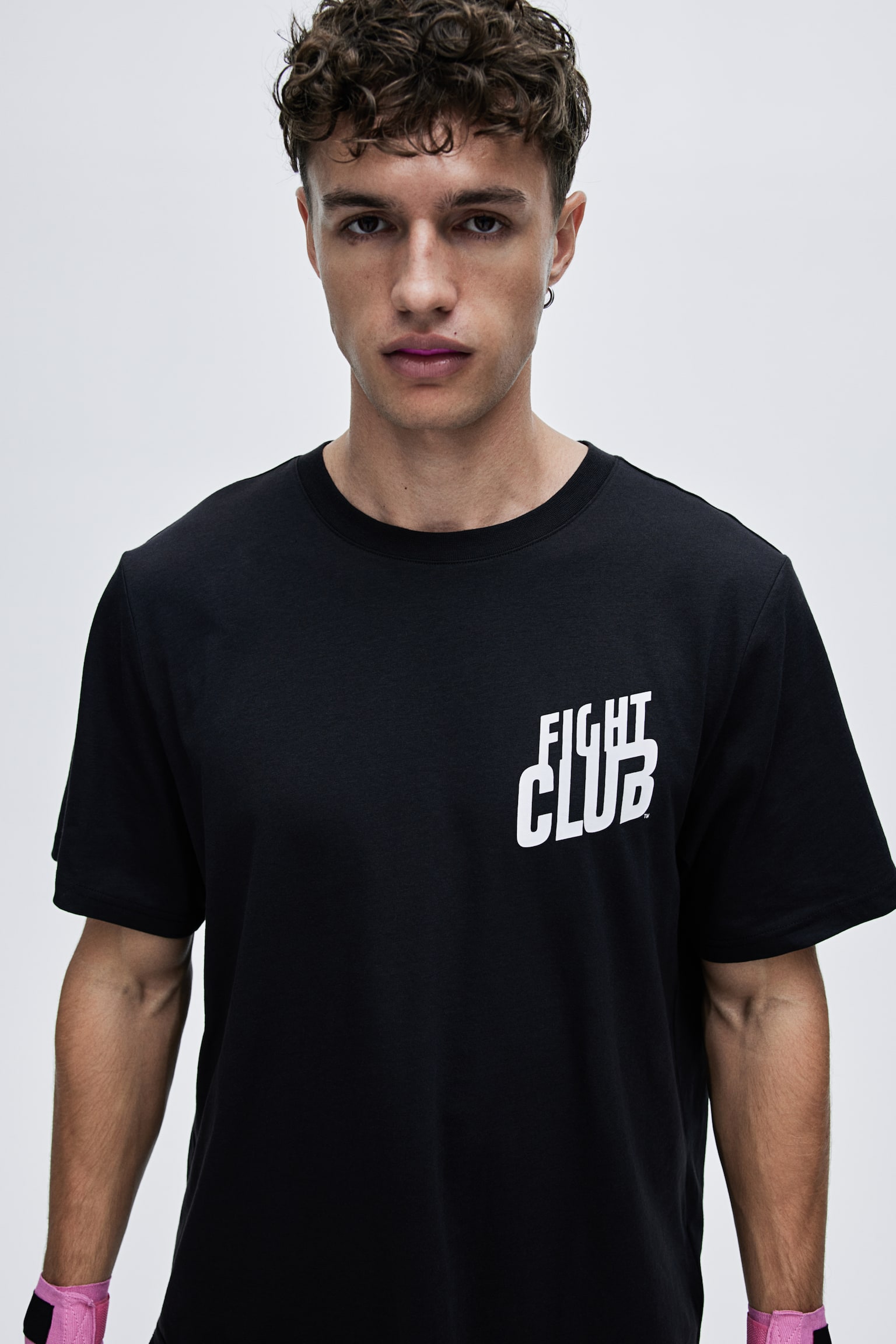 Regular Fit Sports top in DryMove™ - Black/Fight Club - 1