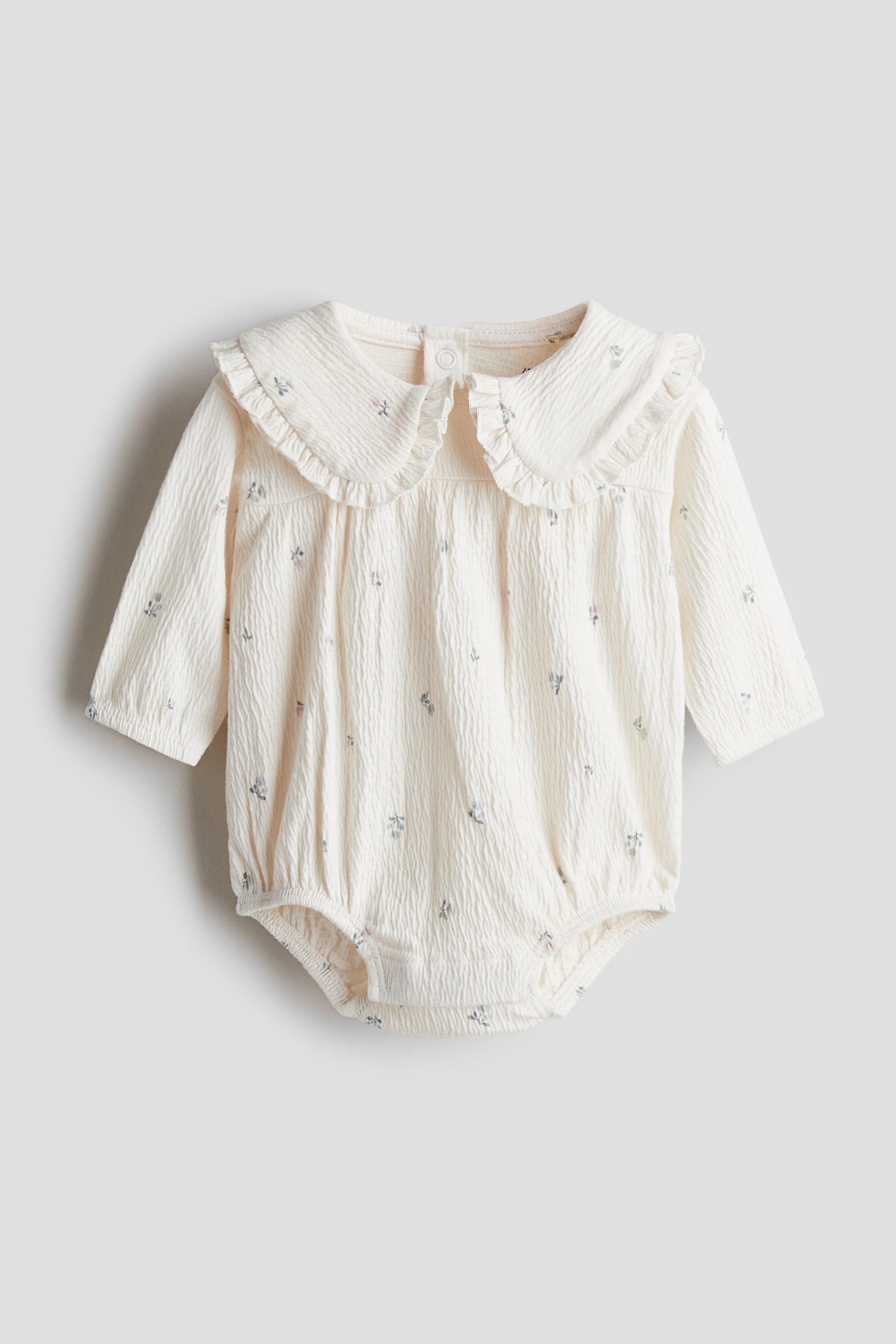 Crinkled Jersey Romper Suit