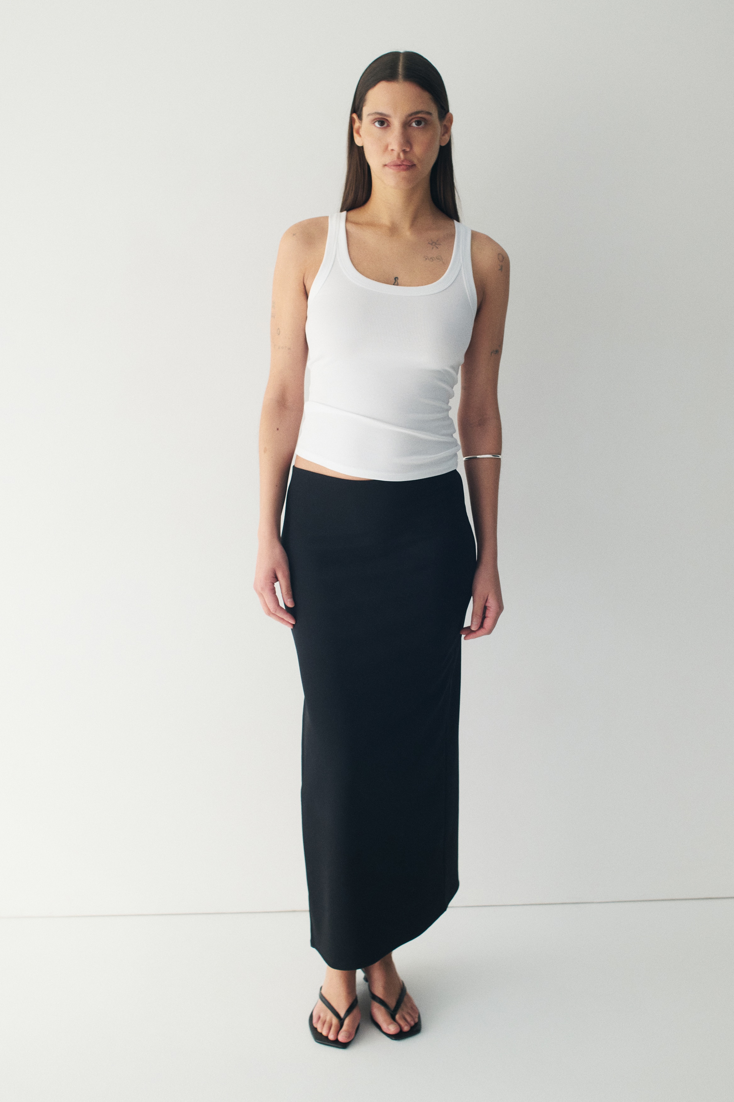 Cooling Slim Fit Ribbed vest top