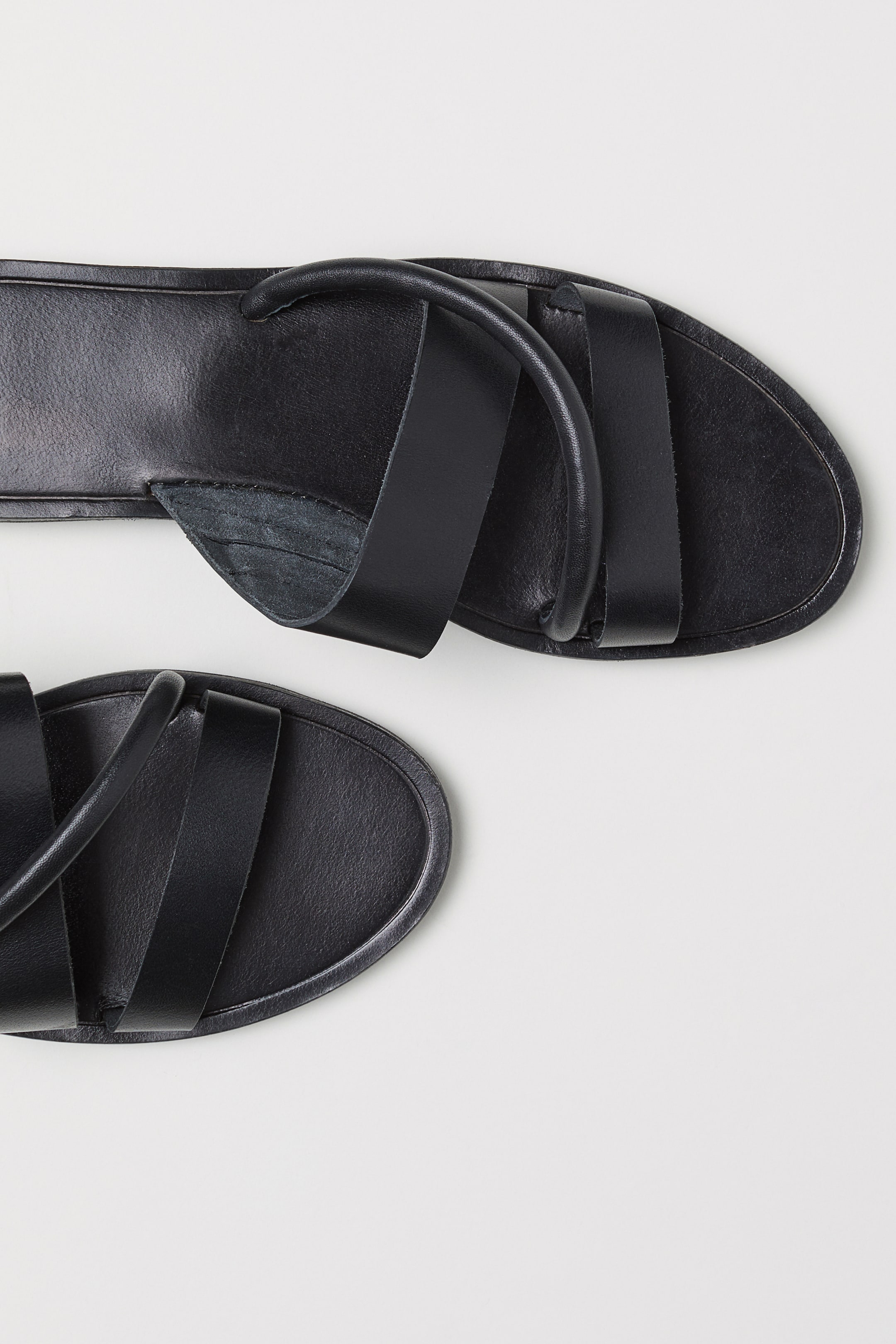 View larger image: Leather sandals - Black - Ladies | H&M IE 2