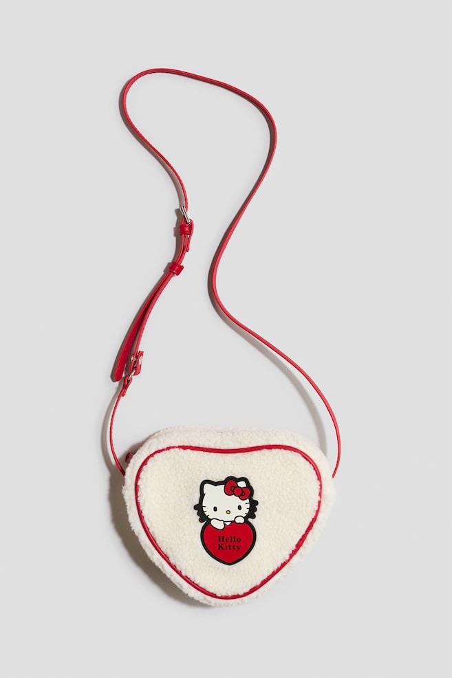 Appliquéd Crossbody Bag - Light beige/Hello Kitty - 1