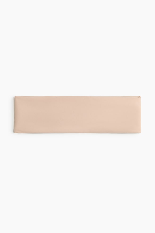 Fascia per capelli - Beige chiaro/Marrone scuro - 1