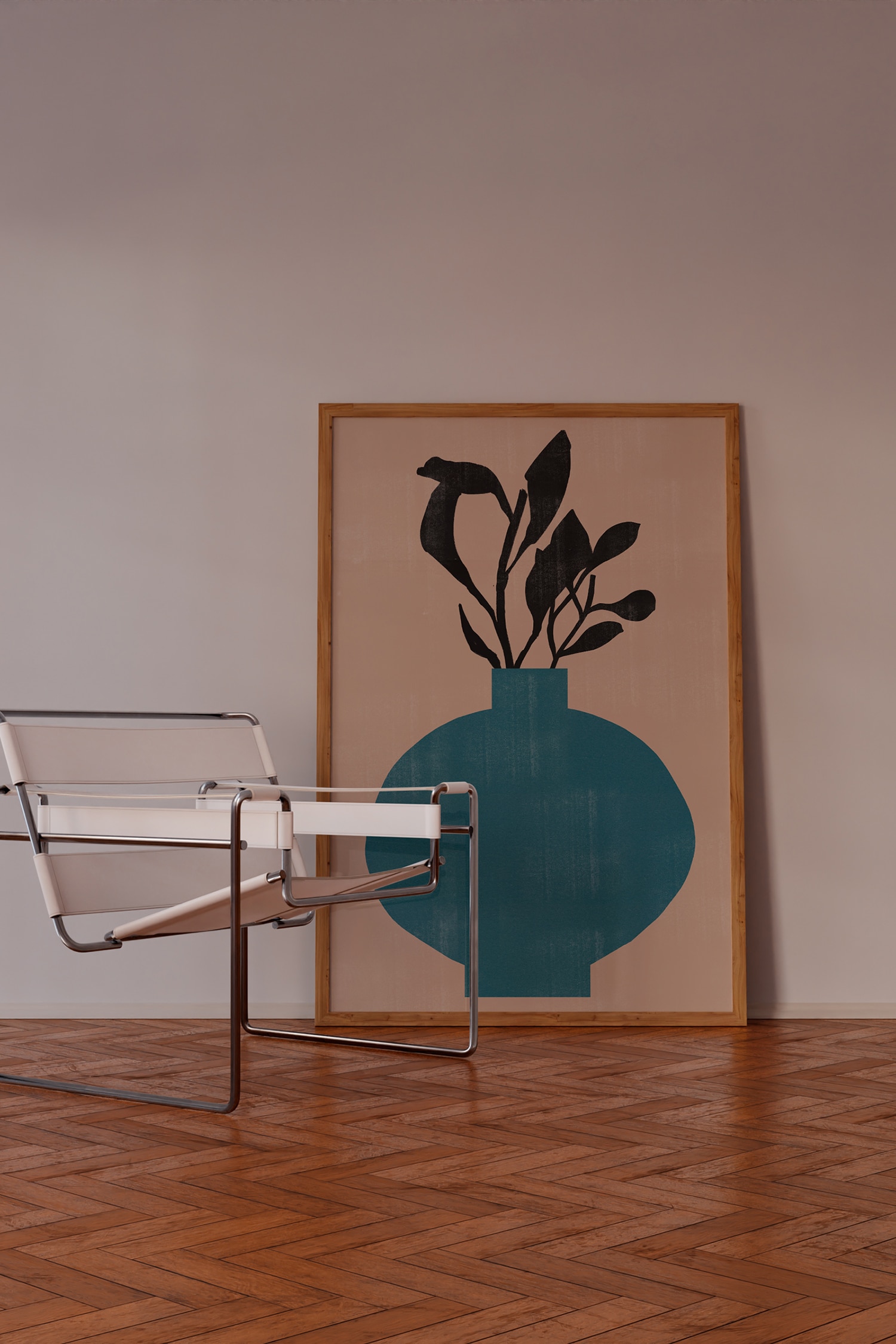 The Miuus Studio - Vase No8. - Sininen/beige