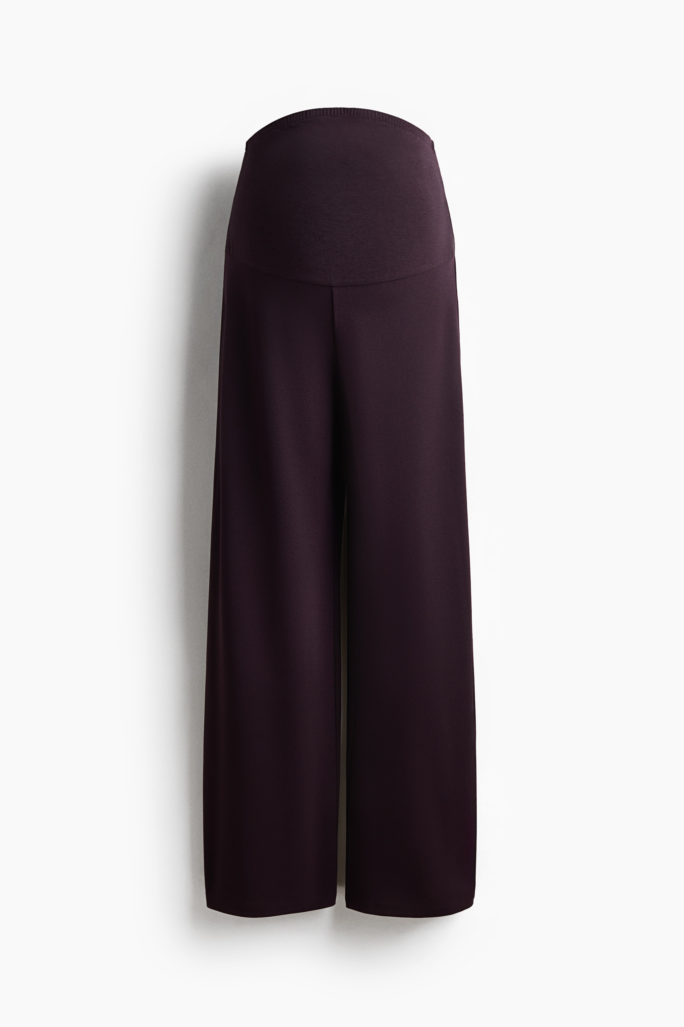 MAMA Wide trousers - Dark purple/Black