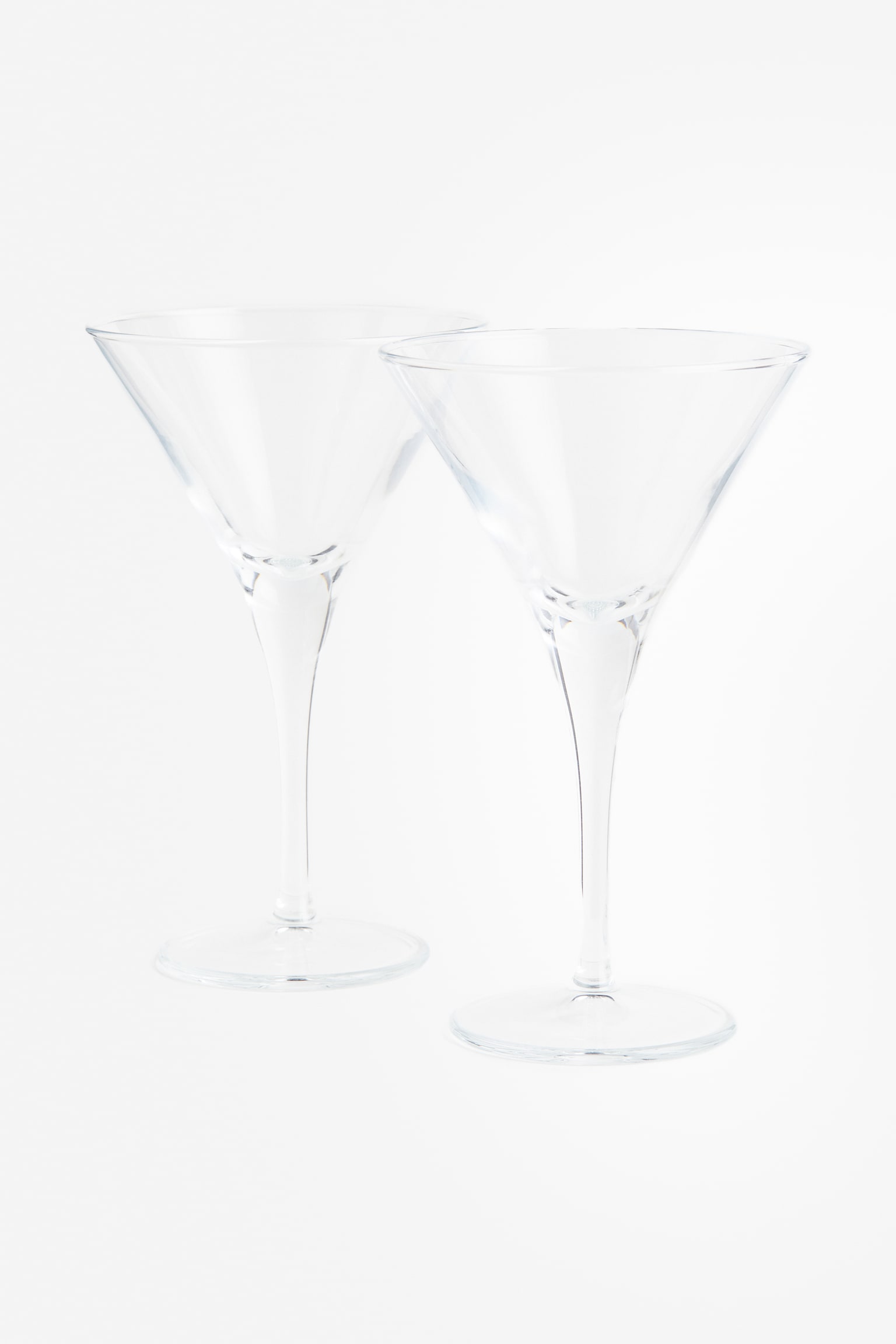 Lot de 2 verres à cocktail - Verre transparent - 1