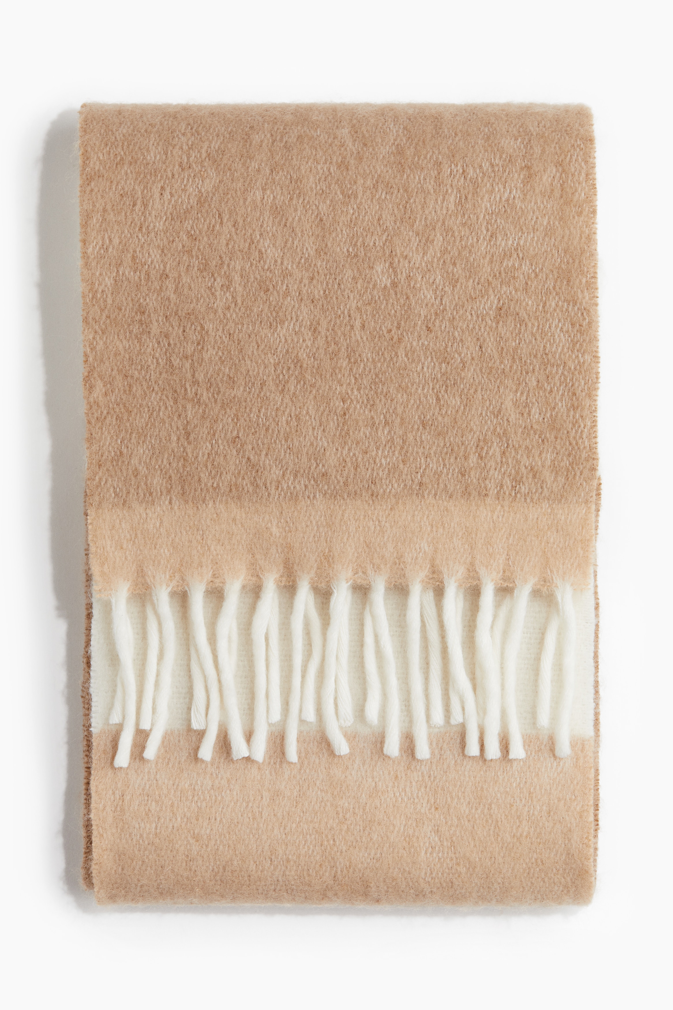 Moda Męska - Miękki szalik Beżowy - Size: 190x22  - H&M