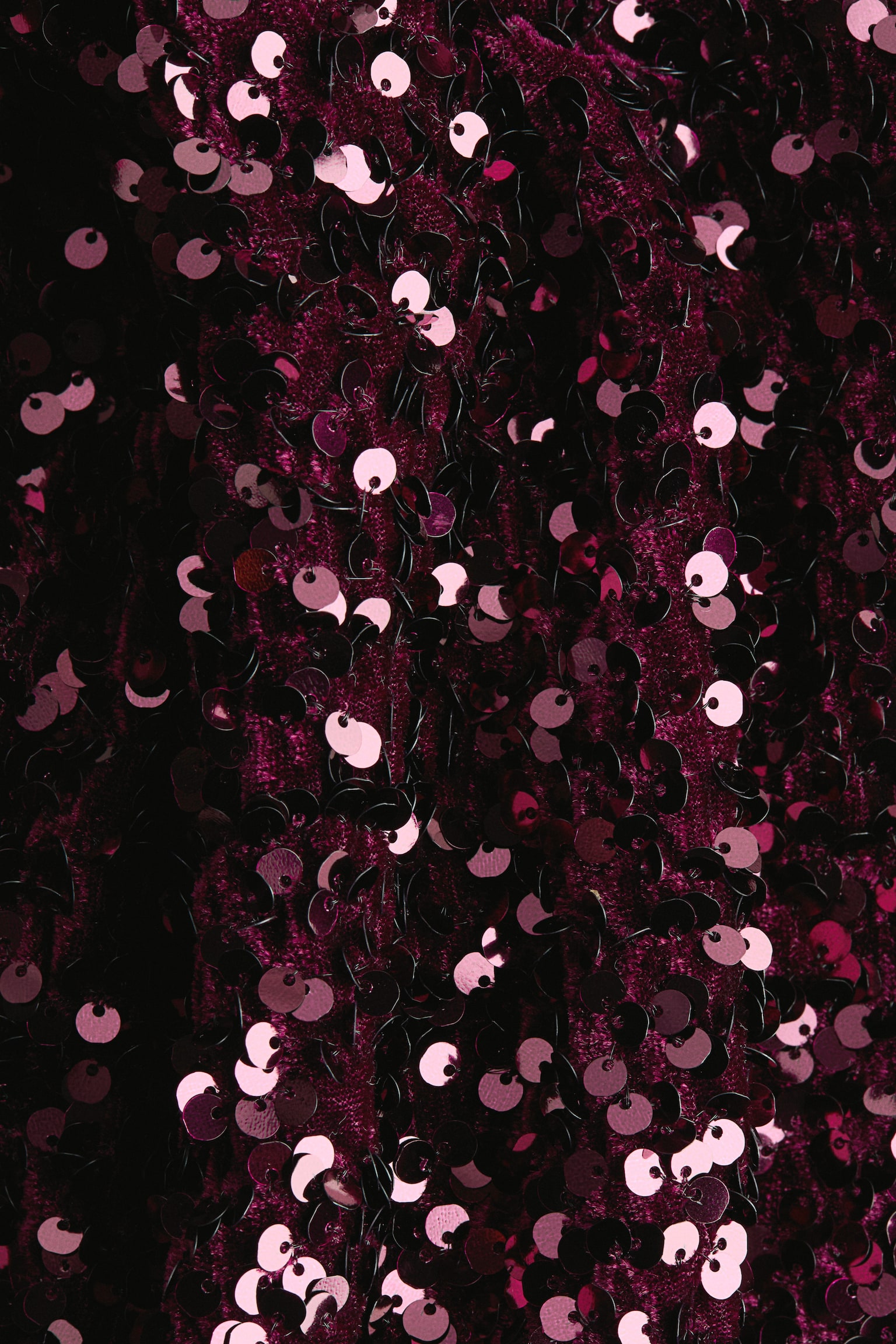 Sequined mini dress - Burgundy/Black - 3