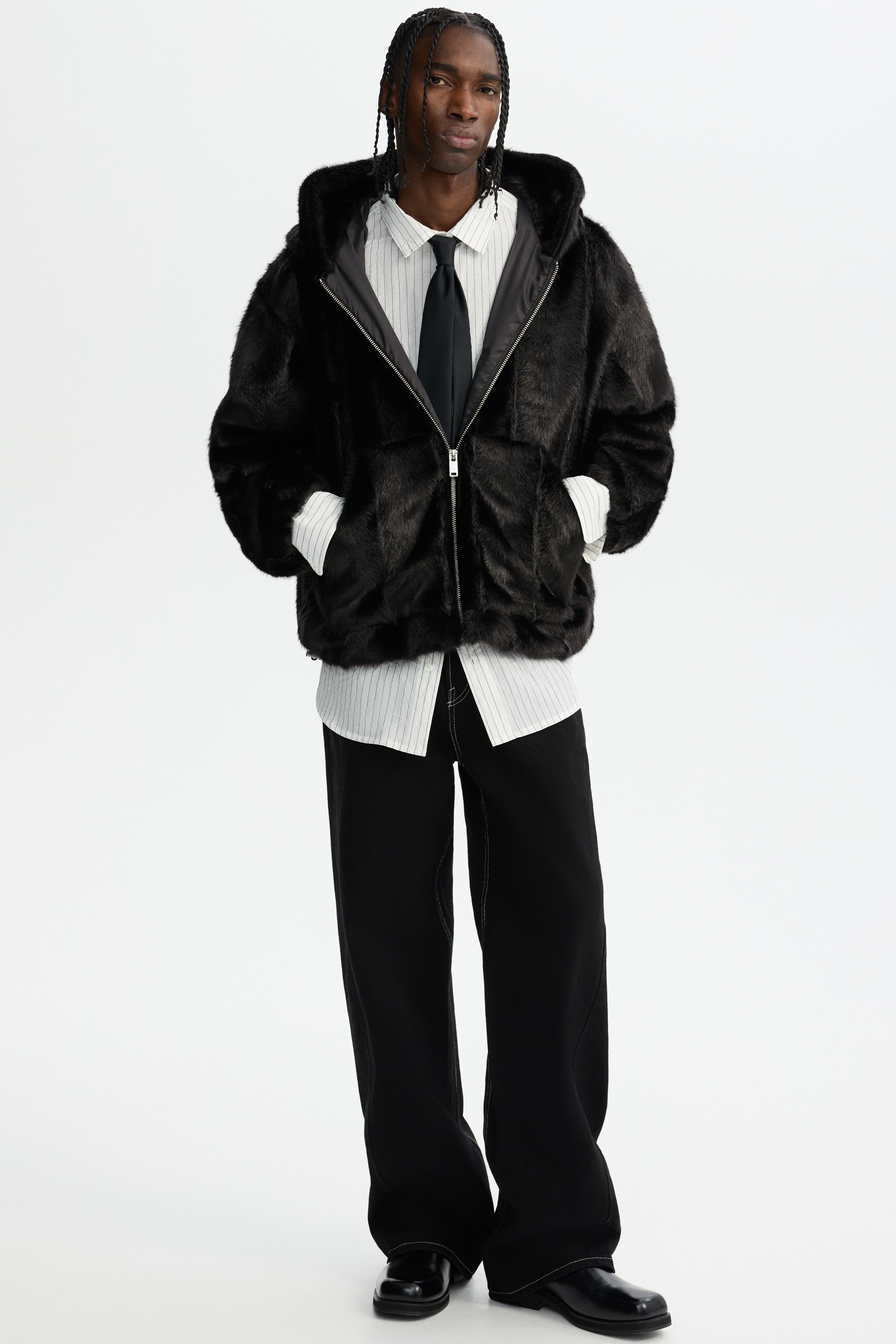 フーデッドジャケット - ブラック - Men | H&M JP