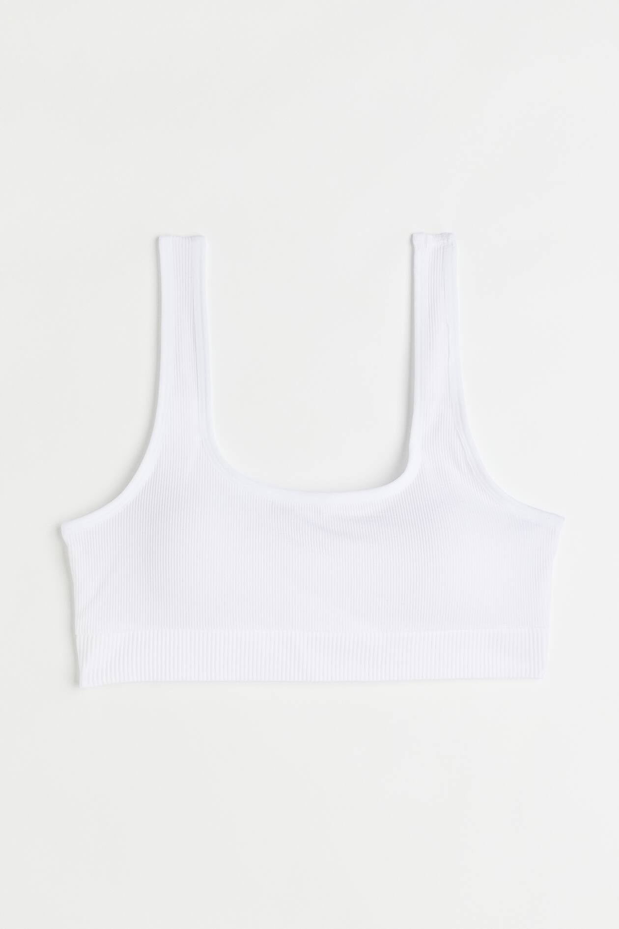 H&M+ Seamless padded bra - White - Ladies | H&M GB