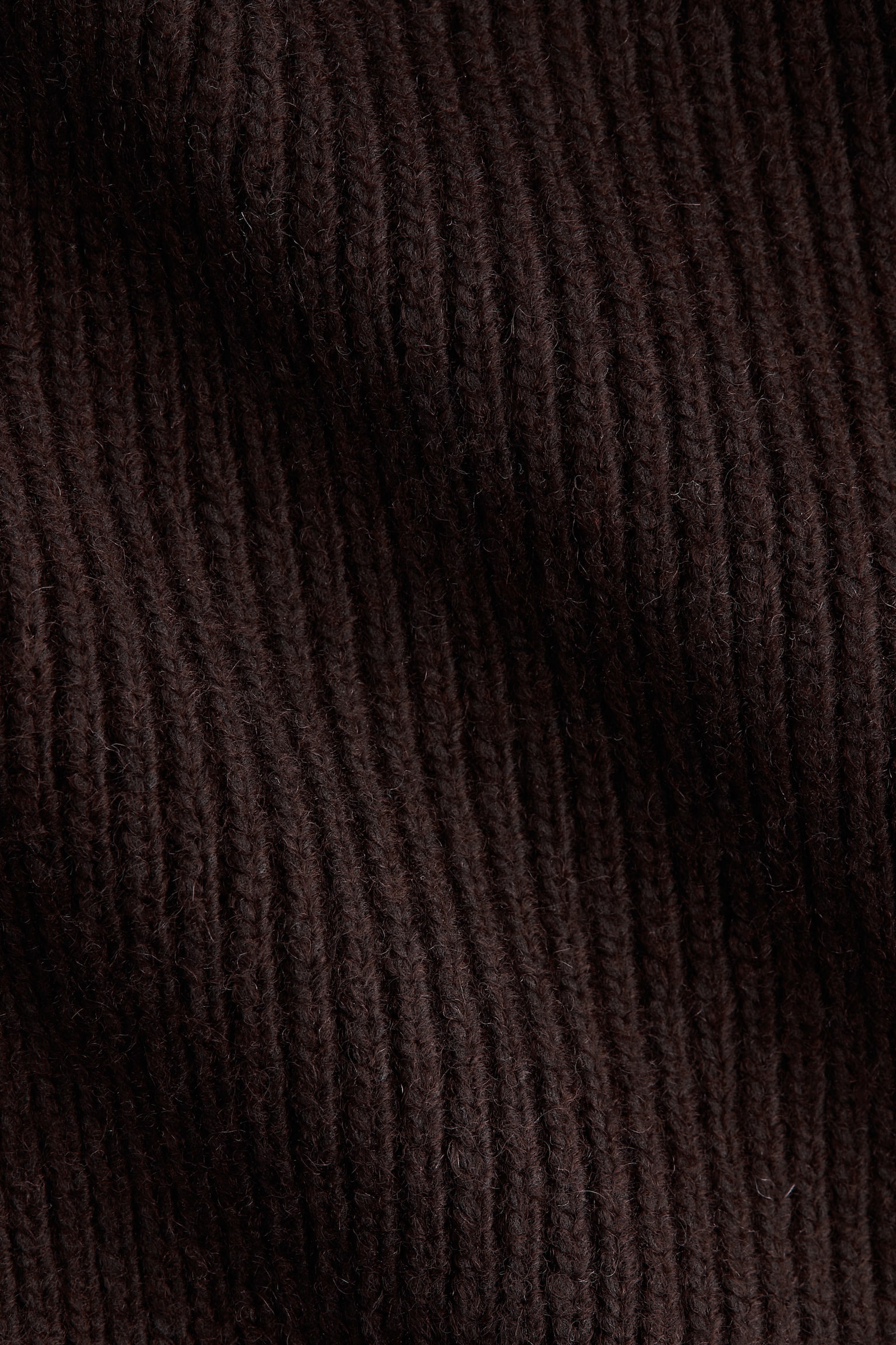 MAMA Rib-knit cardigan - Dark brown - 2