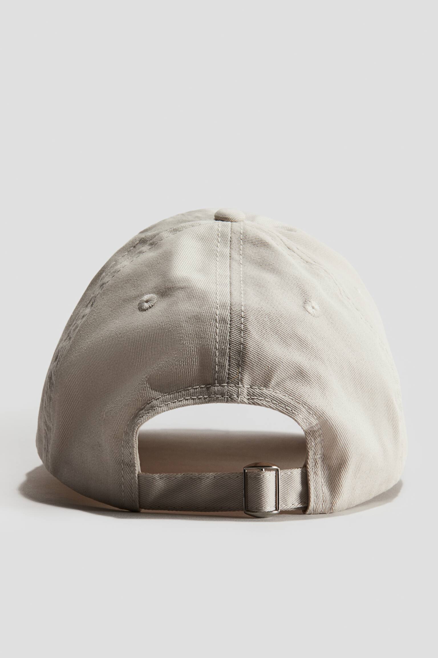 Cotton twill cap - Light beige/Black/Lilac - 3