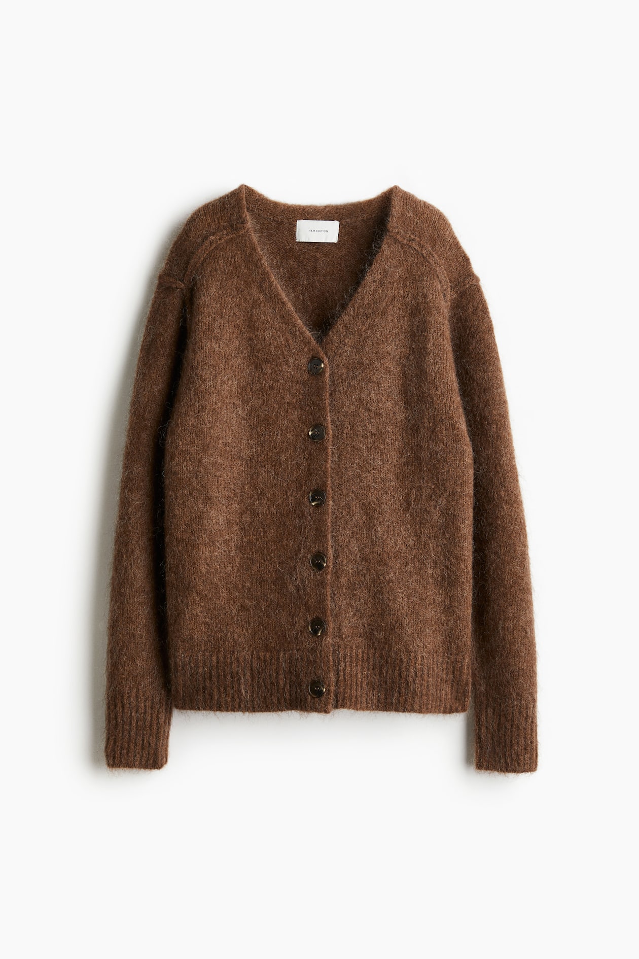 モヘアブレンドカーディガン - ブラウン - レディース | H&M JP