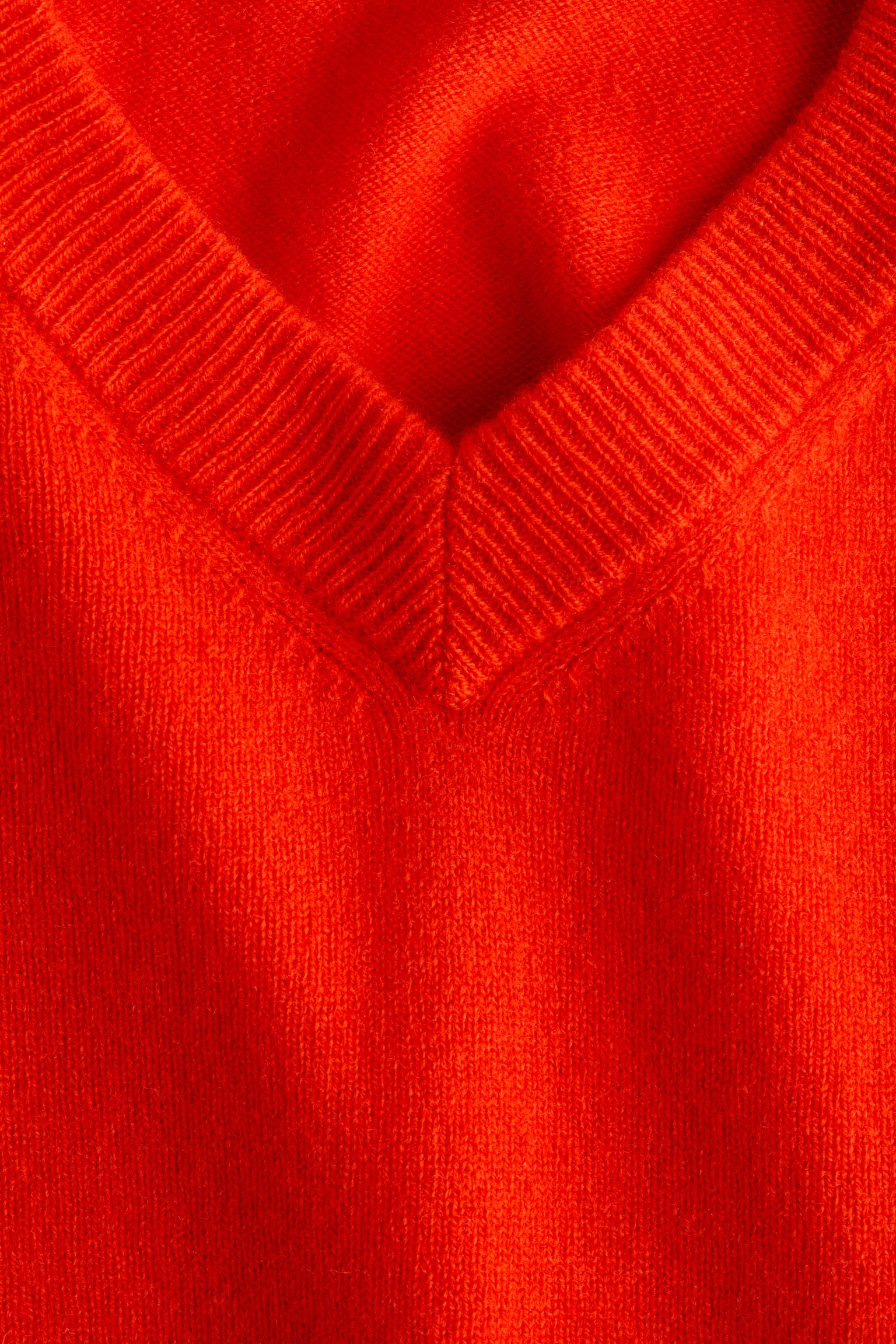 Oversized wool jumper - Bright red/Brown/Brown - 2