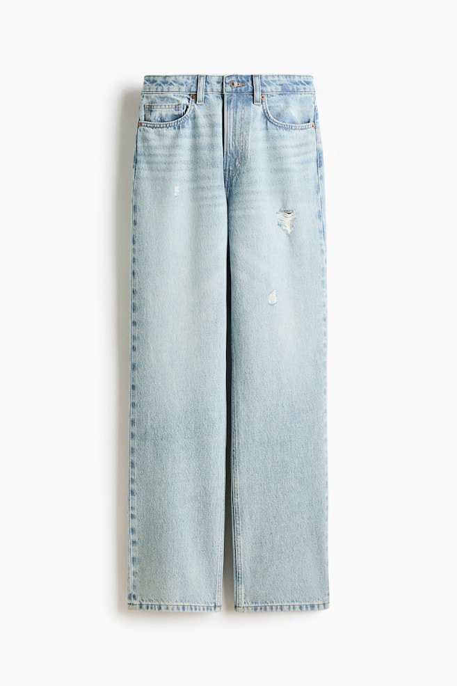 Straight High Jeans - Light denim blue/Denim blue/Dark denim blue/Washed denim blue - 1