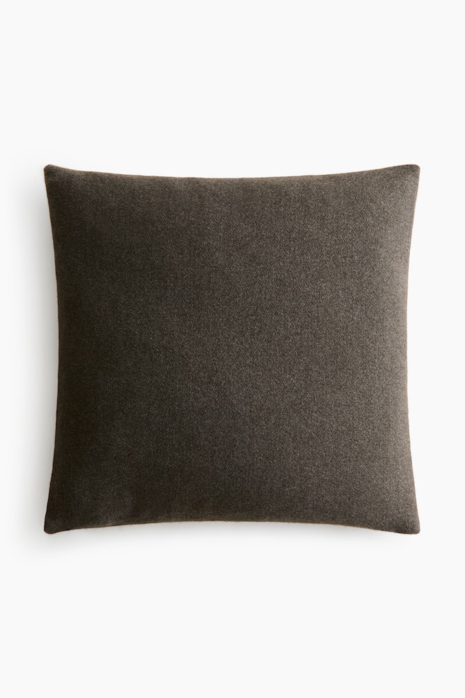 Viscose-Blend Cushion Cover - Dark gray/Taupe/Cream - 1