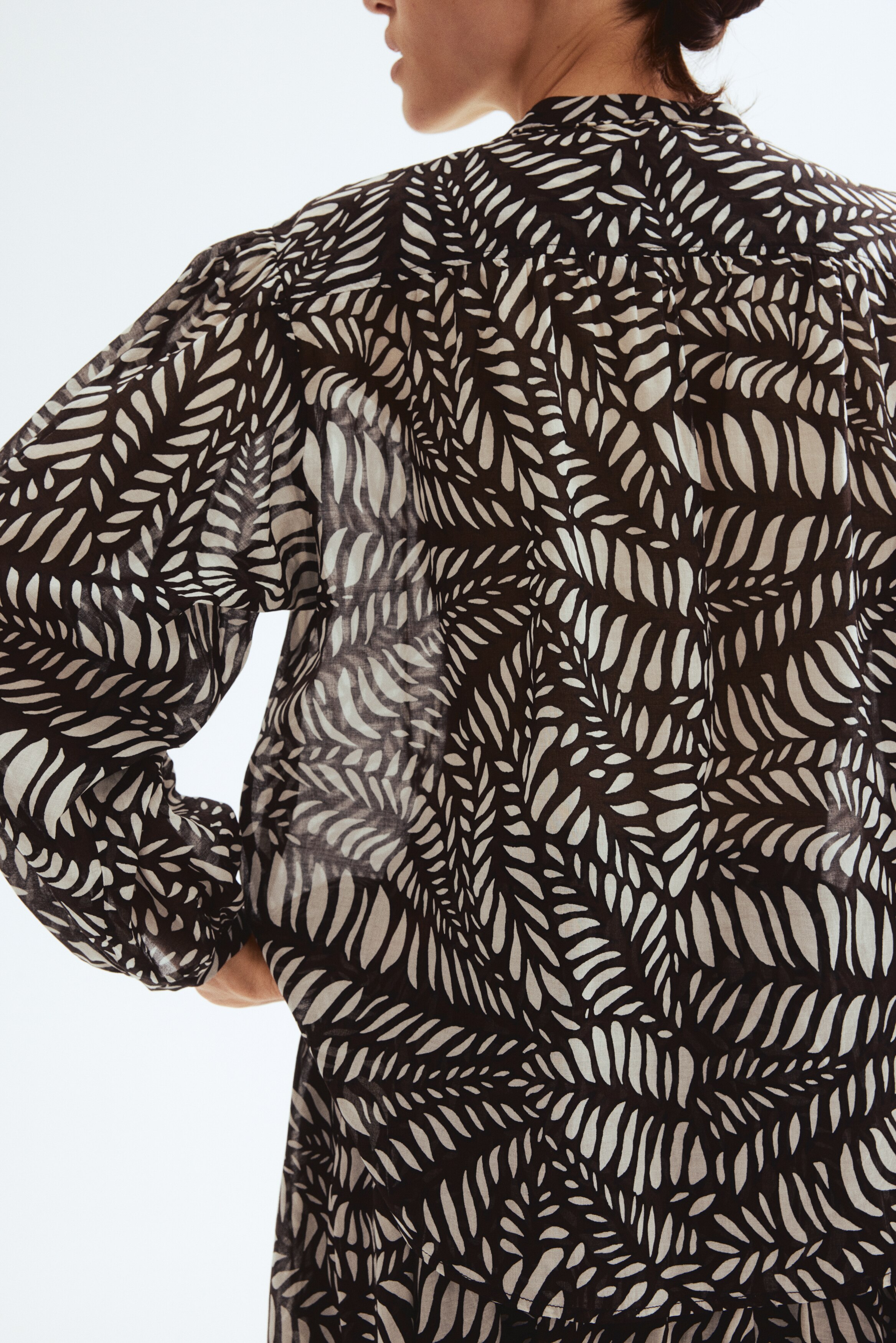 Oversized cotton blouse