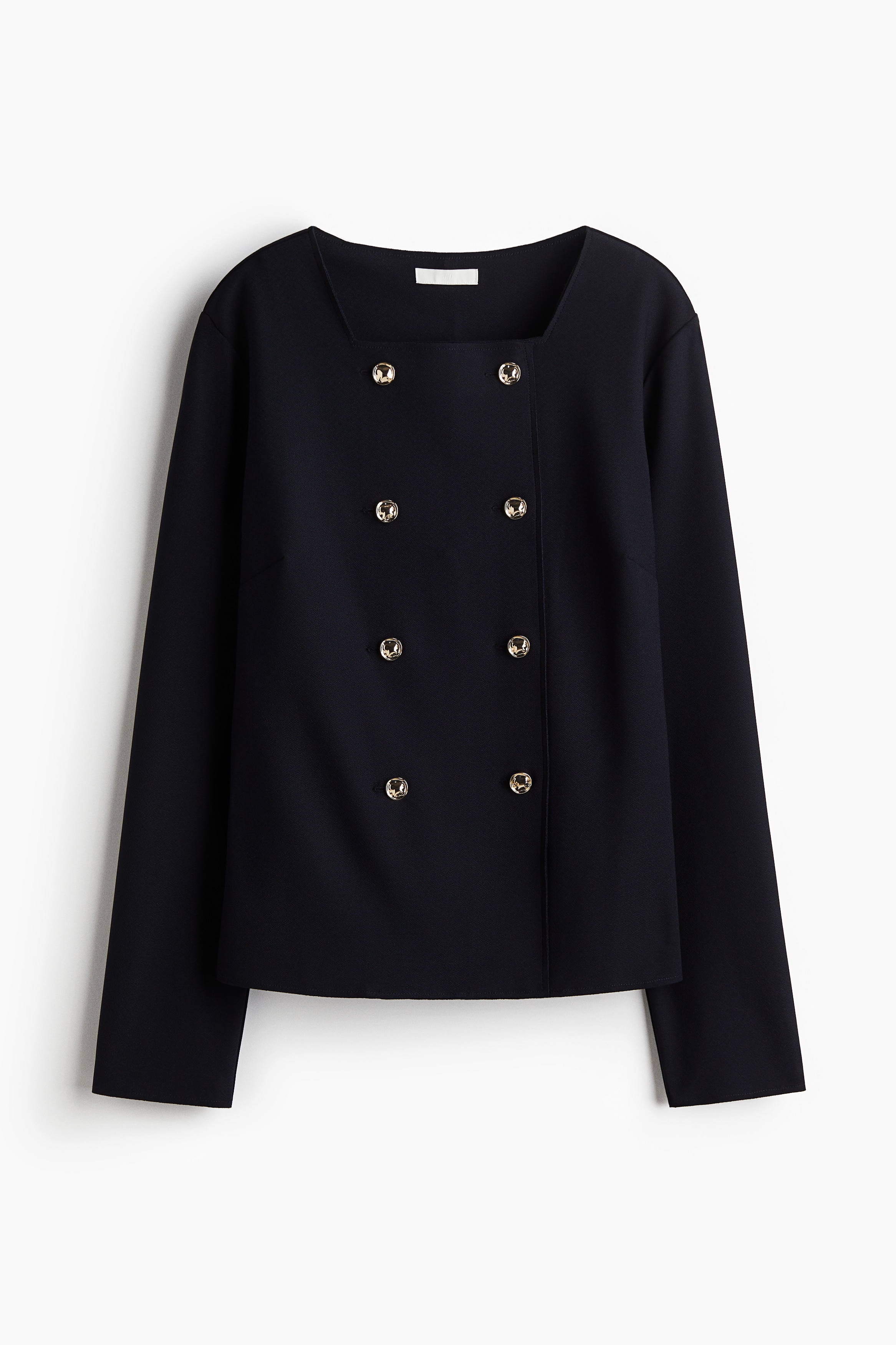 Dubbelknäppt kofta - Marinblå