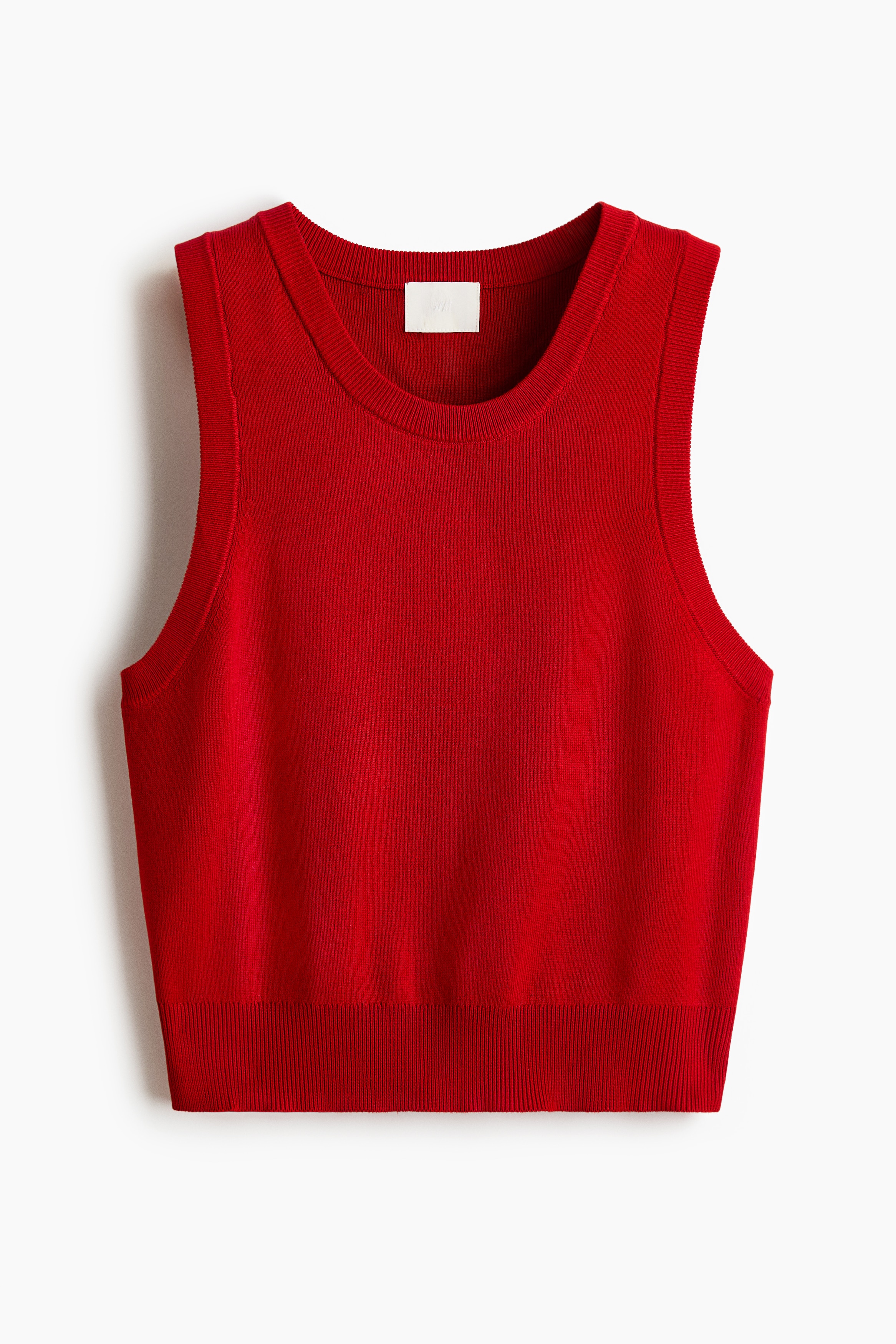 Fine-knit sweater vest - Red/Pink/Cream/Light yellow/Dark beige