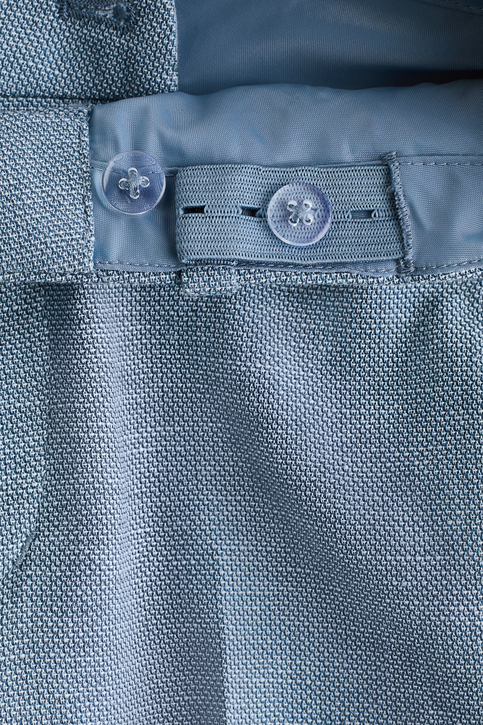 Linen-blend suit - Light dusty blue/Navy blue/Light beige - 3