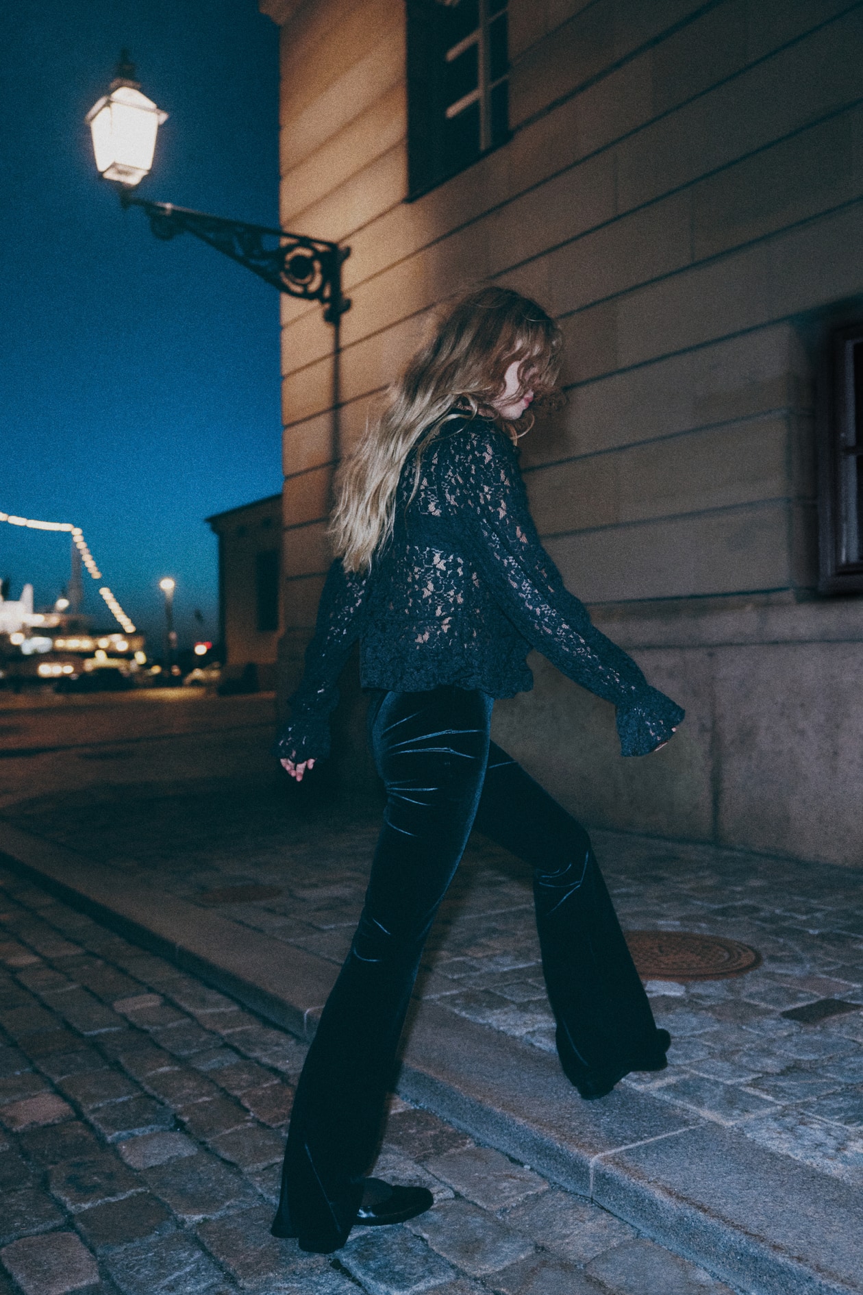 Flared Velour Pants - image 5
