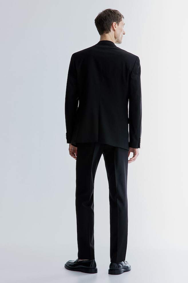 Slim Fit Jacket - Black/white striped/Beige/Navy blue - 3