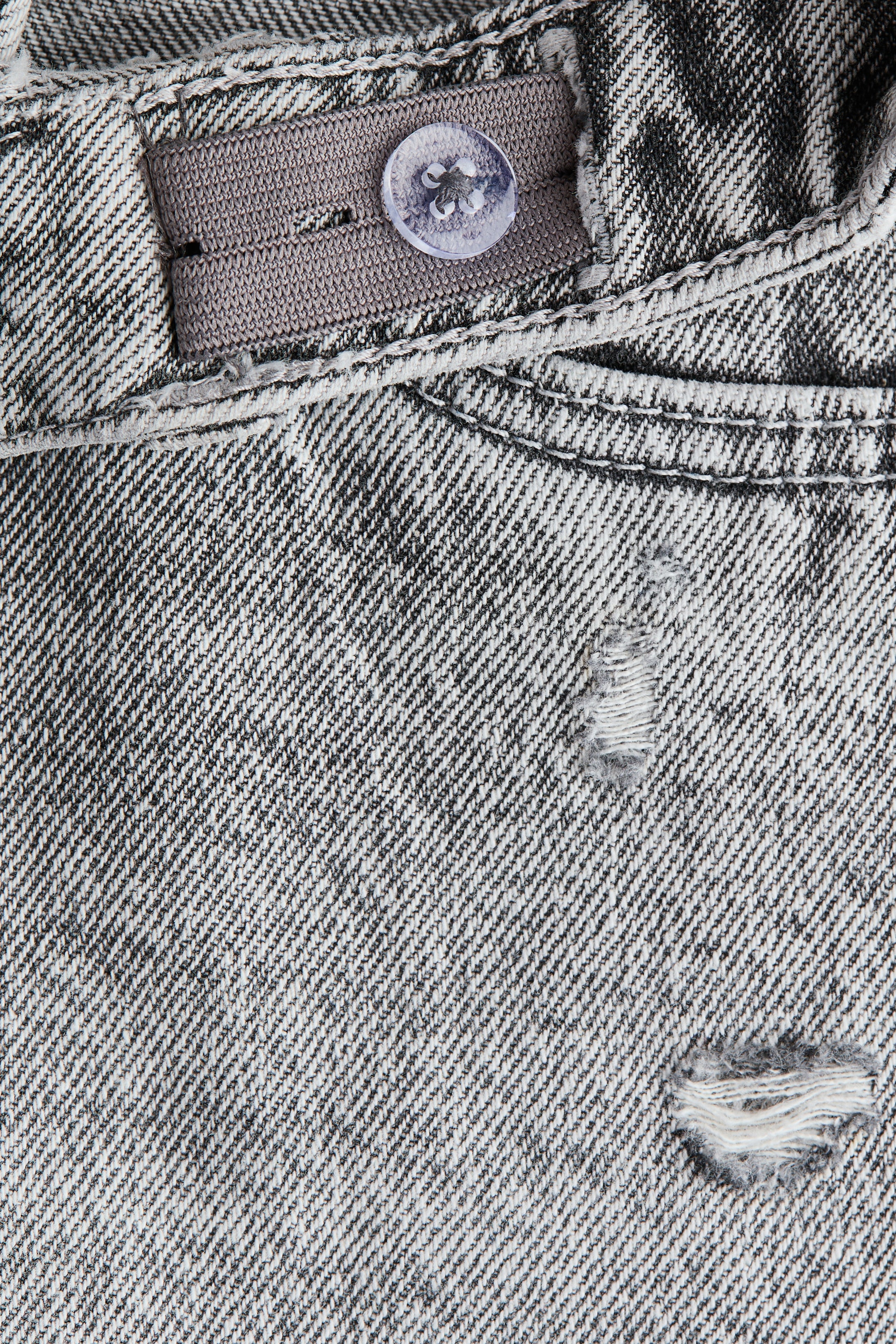 Frayed Denim Shorts