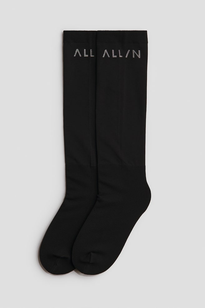 2-pack riding socks - Black/Chocolate plum/Black - 1