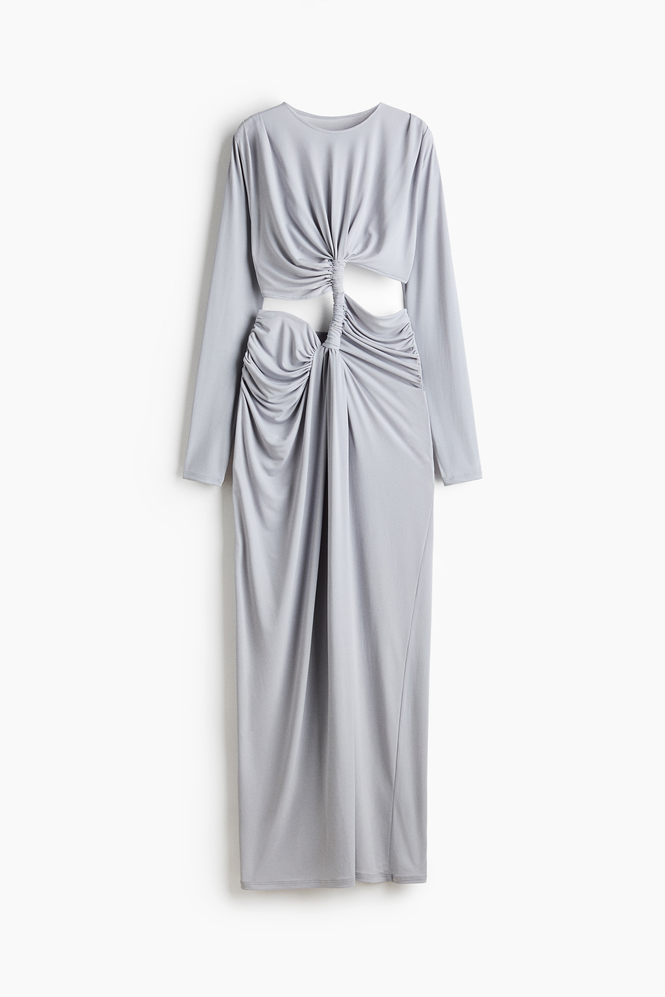 Draped cut-out dress - Light dusty purple