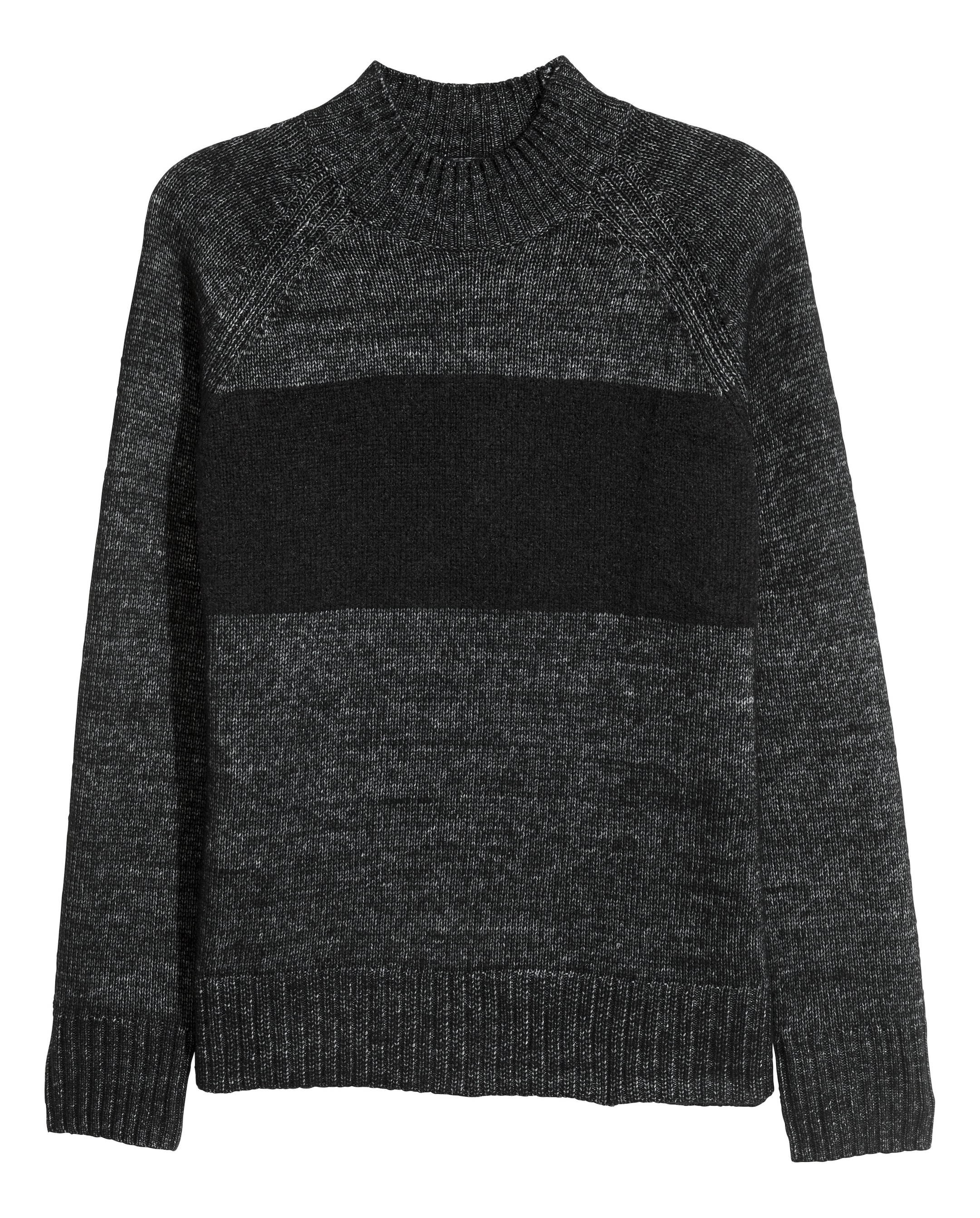 View larger image: Knitted turtleneck jumper - Black/Grey marl - Men | H&M GB 1