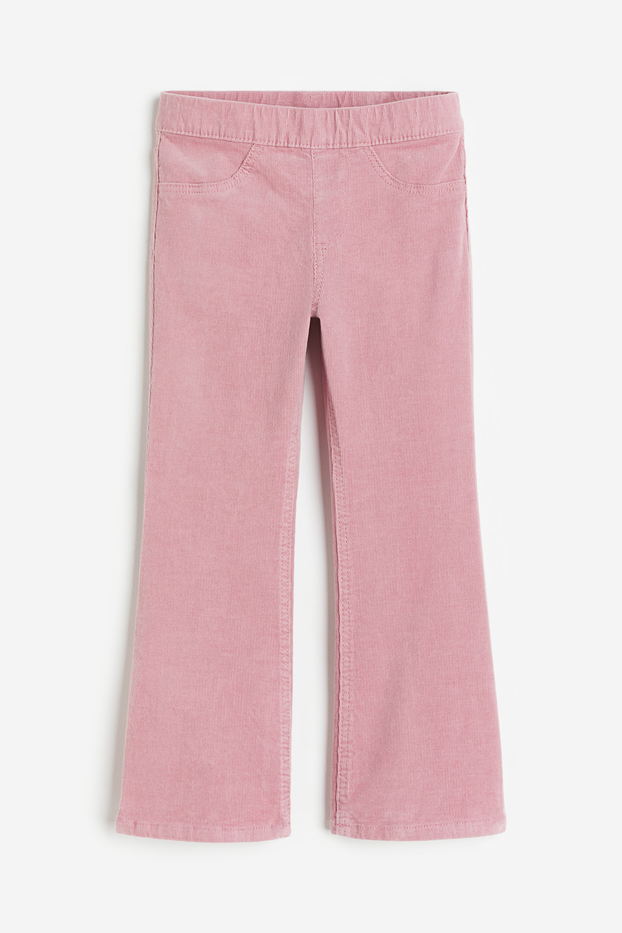 Flared Pull-on Corduroy Pants