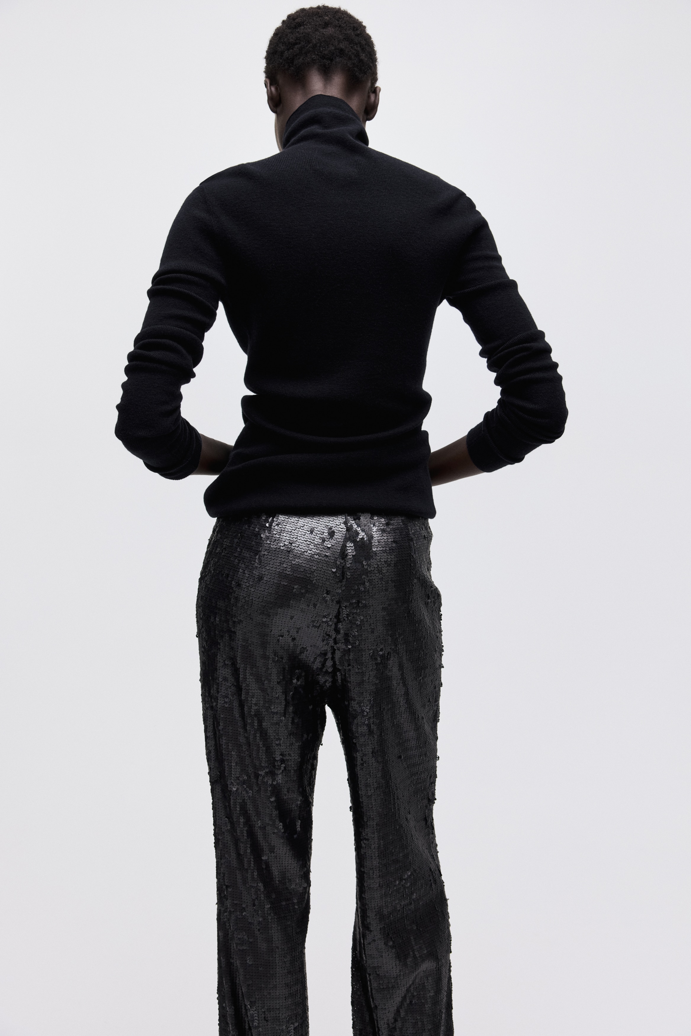Sequined trousers