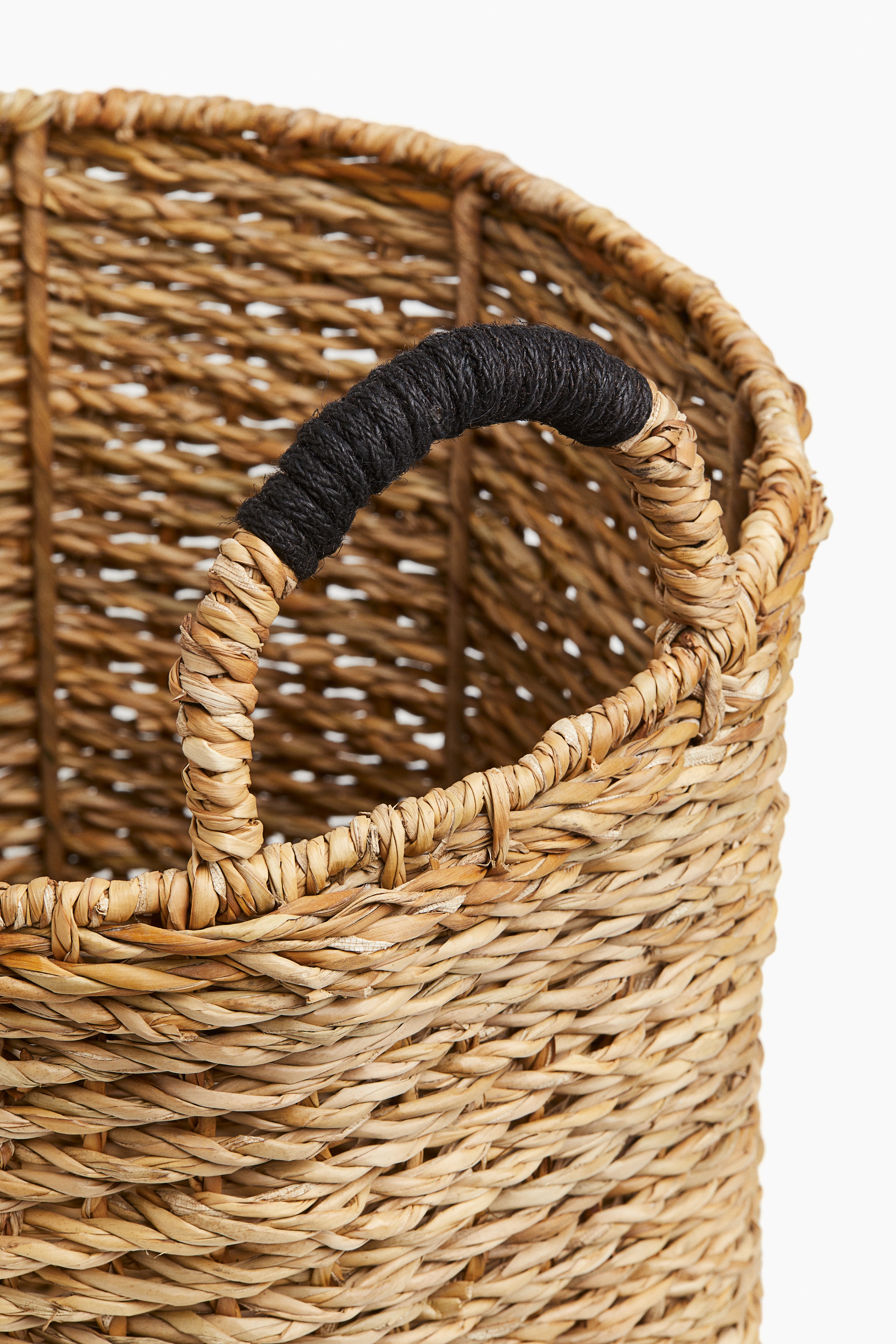 Compactor Hand-woven Basket ETNA 31 X 24 X 14 Cm Beige