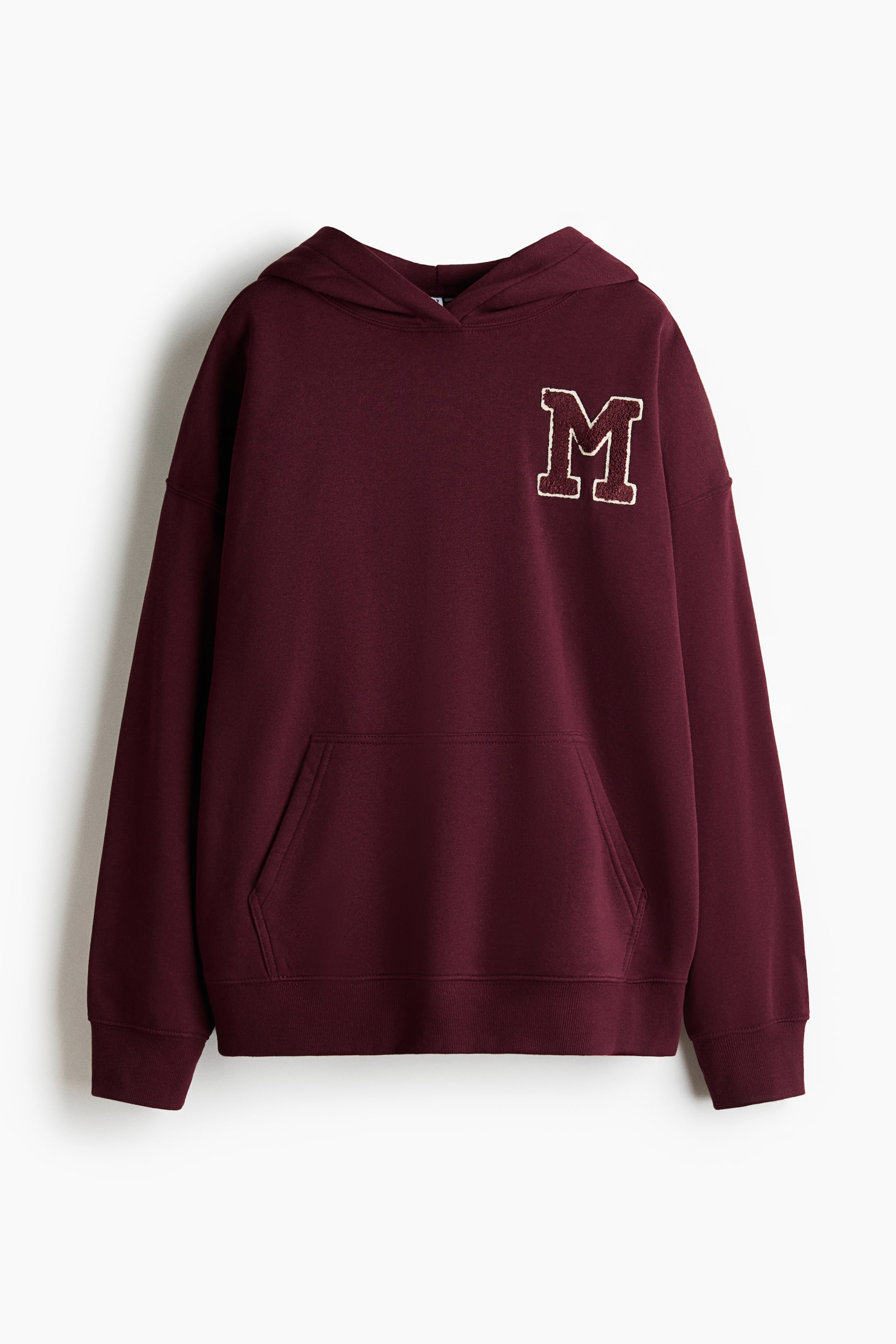 查看大圖: 加大碼連帽上衣 - 酒紅色/M - Ladies | H&M HK 5