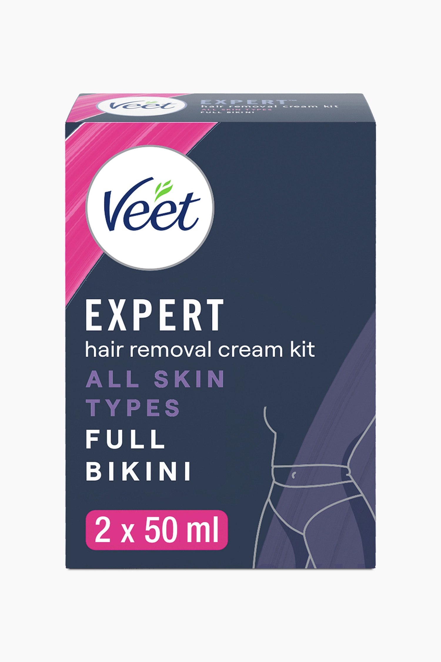 Veet - Expert Hair Removal Cream Kit Full Bikini - All Skin Types