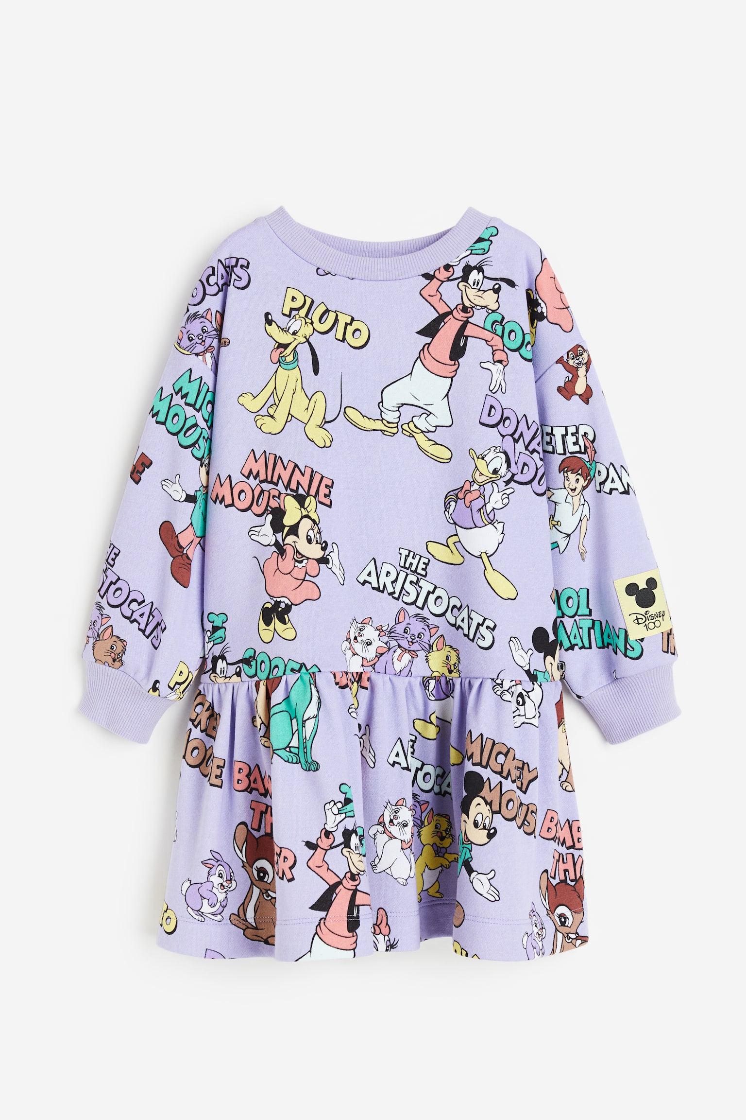 Print Sweater Dress - Light purple/Disney - 1