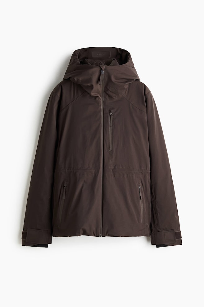 2-layer ski jacket with StormMove™ - Coffee bean brown/Beige - 1