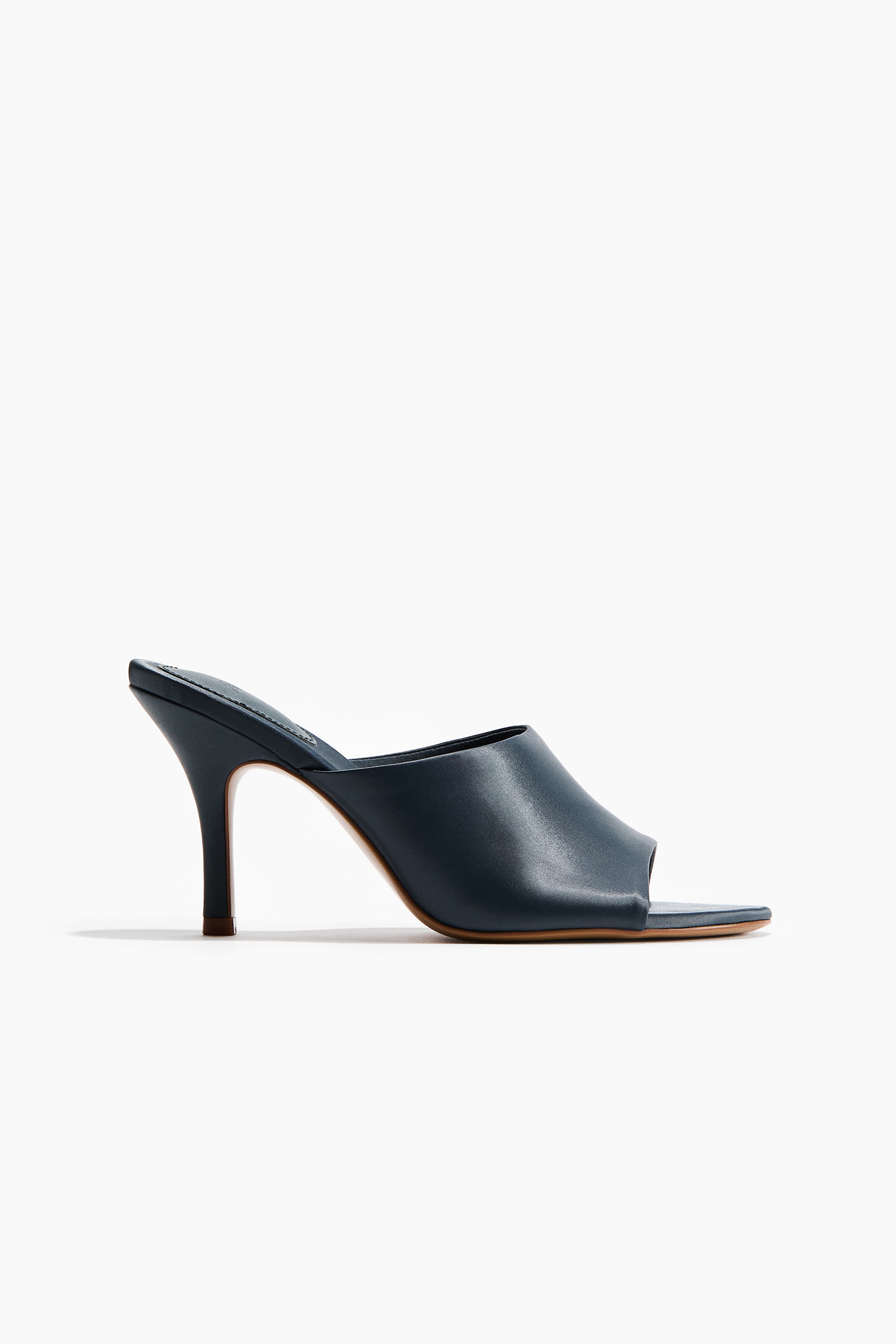 Stiletto-heeled sandals - Dark grey/Dark dusty purple