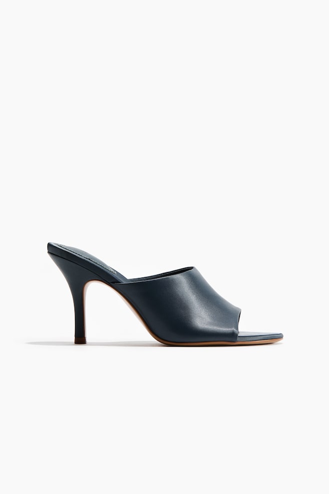 Stiletto-heeled sandals - Dark grey/Dark dusty purple - 1