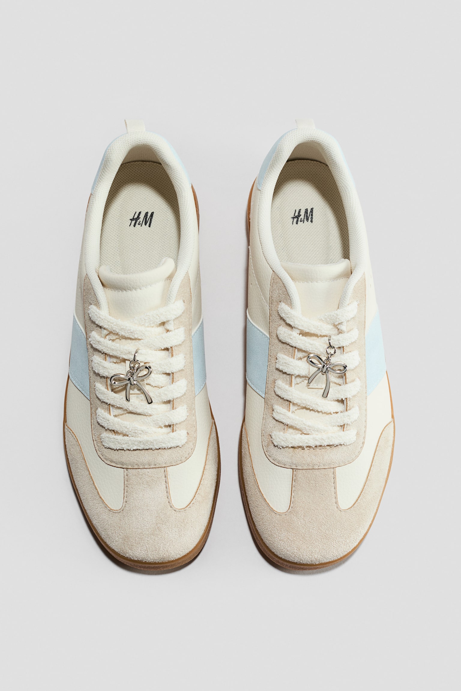 Кросівки з підвісками - Блакитний/кольорові блоки/Білий/рожевий - 1