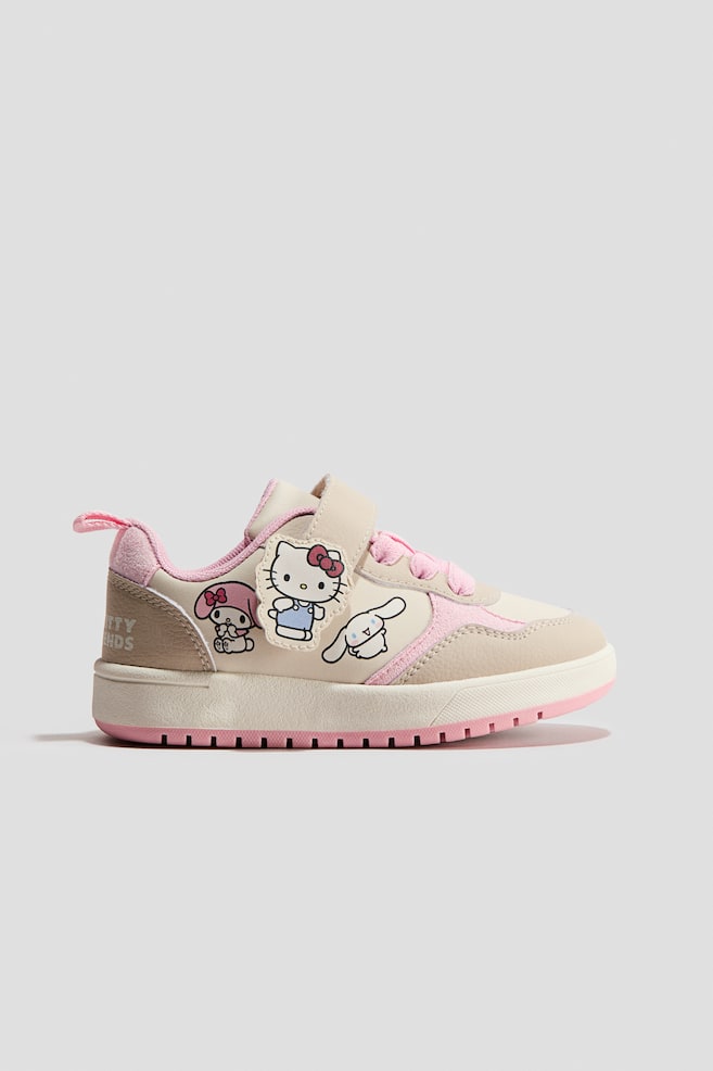 Printed Sneakers - Light beige/Hello Kitty/Cream/Lilo & Stitch - 1