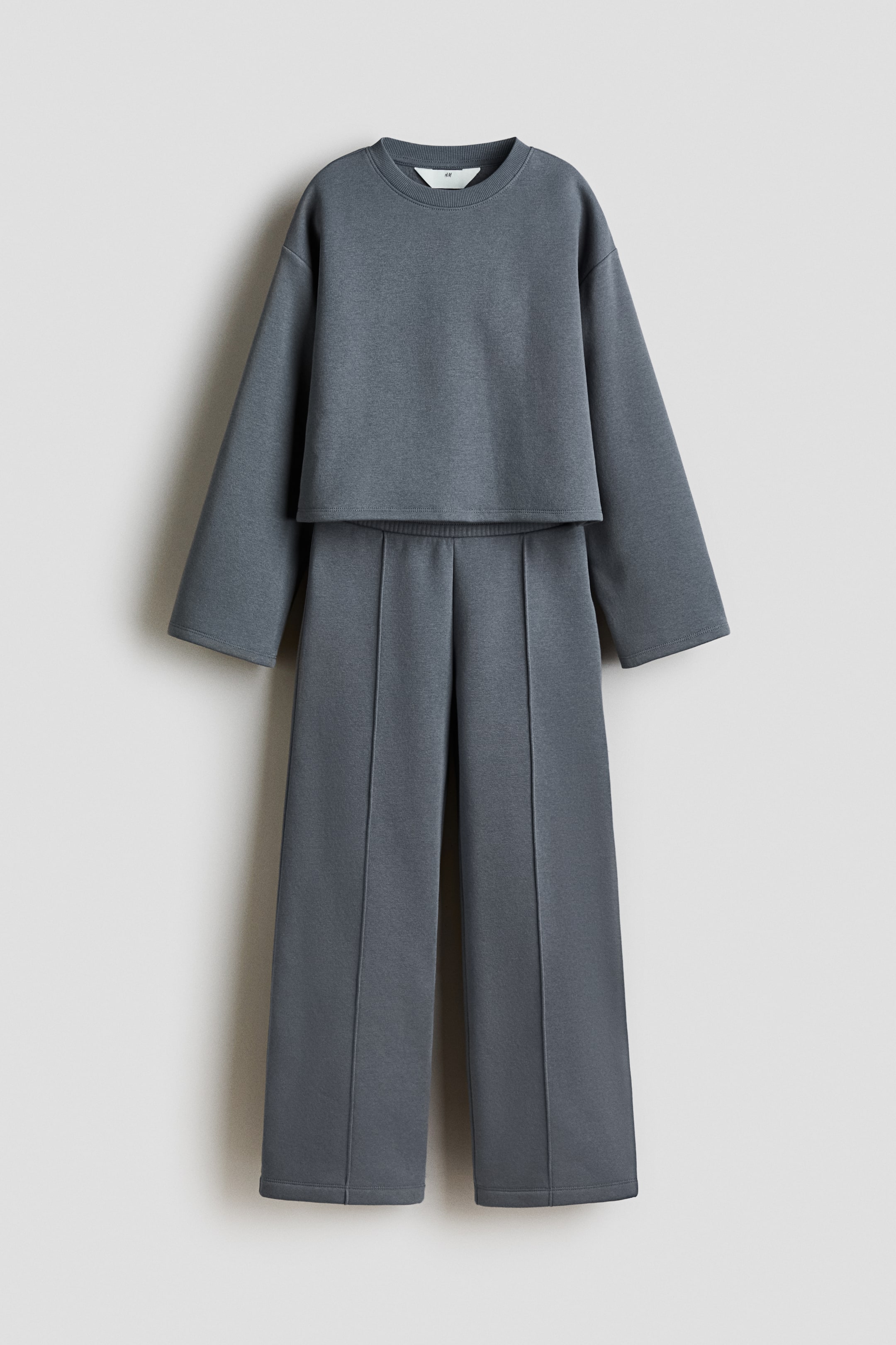 View larger image: 2-piece sweatshirt set - Grey - Kids | H&M IN 1